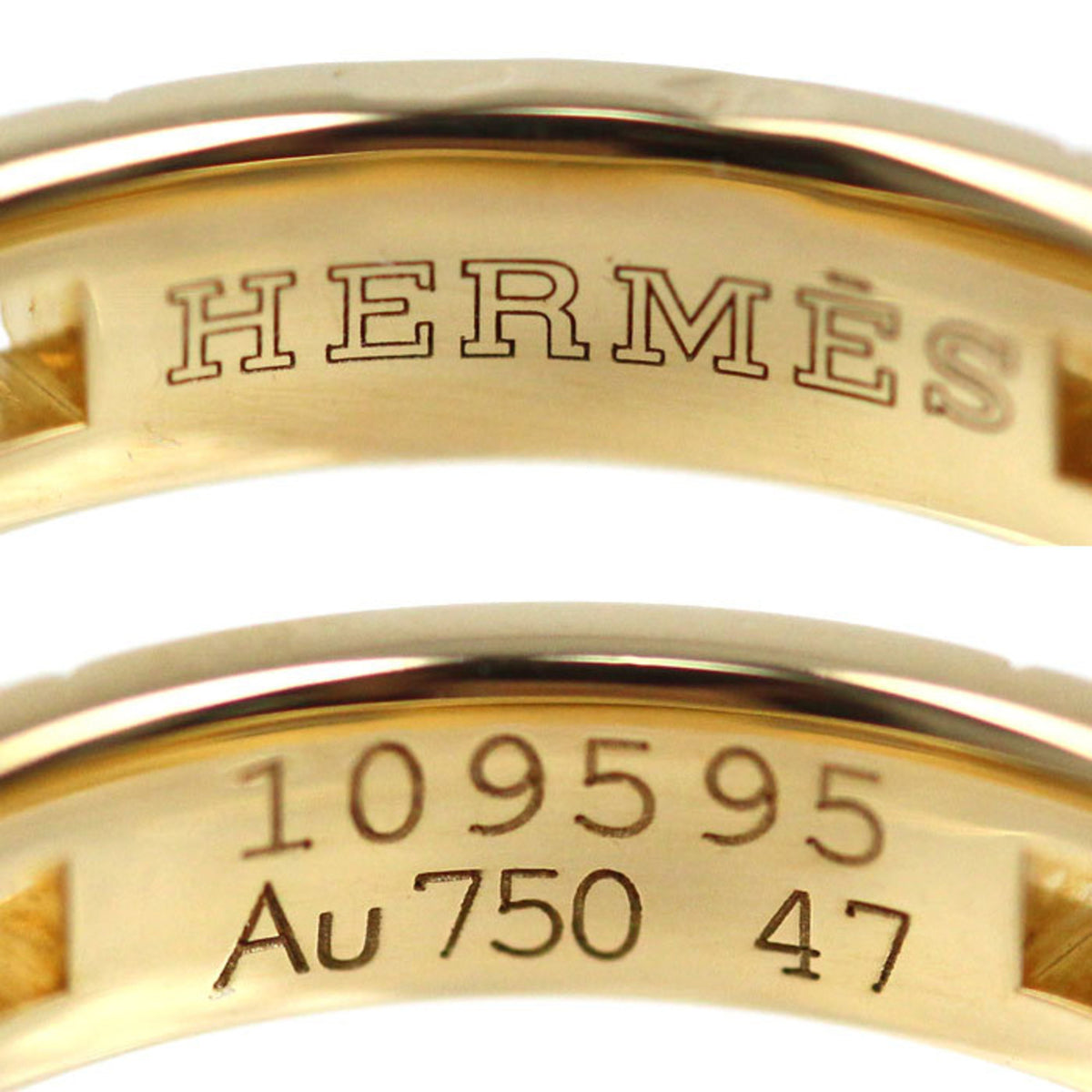 Hermes Yellow Gold (18K) Band Ring (Pre-Owned)