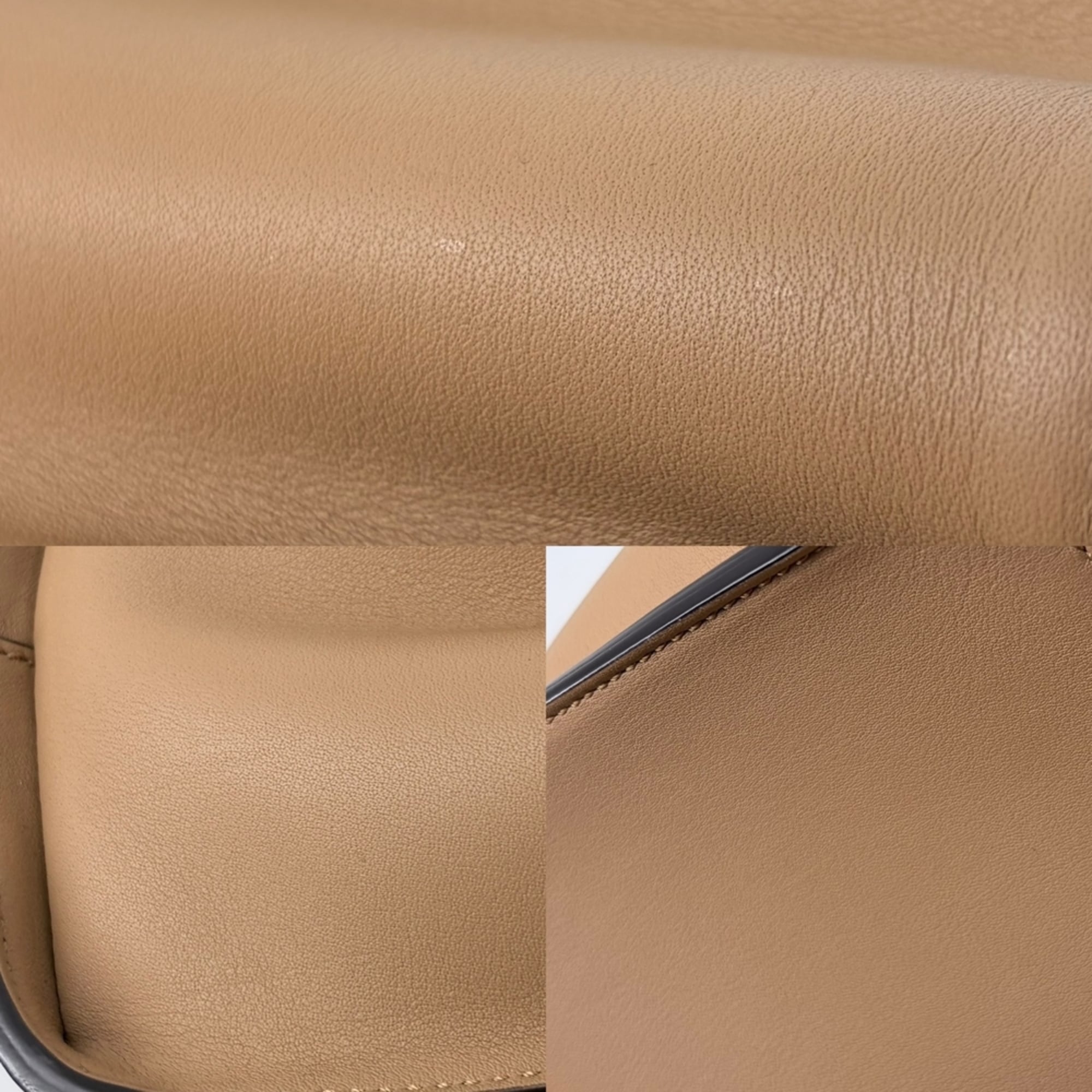 Fendi Peekaboo Brown Leather Handbag Shoulder Bag (Pre-Owned)