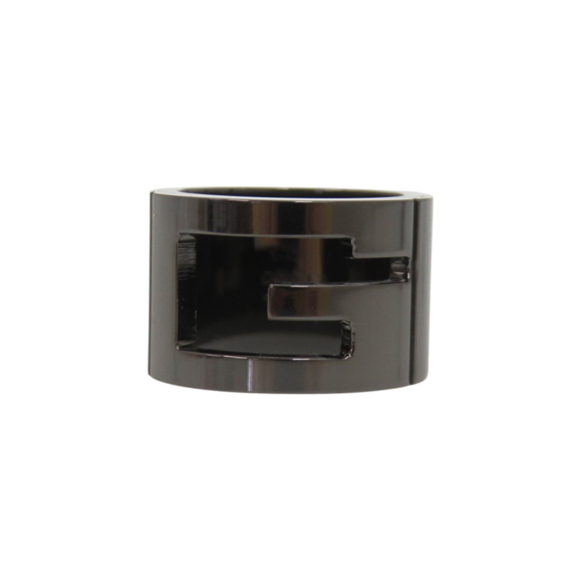 Gucci Gunmetal Silver 925 Band Ring (Pre-Owned)