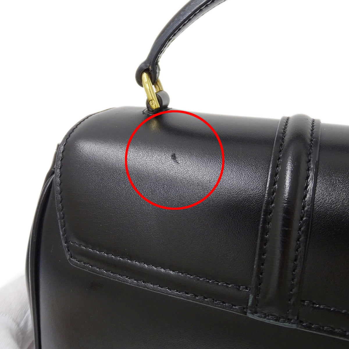 Celine Black Leather Handbag Shoulder Bag (Pre-Owned)