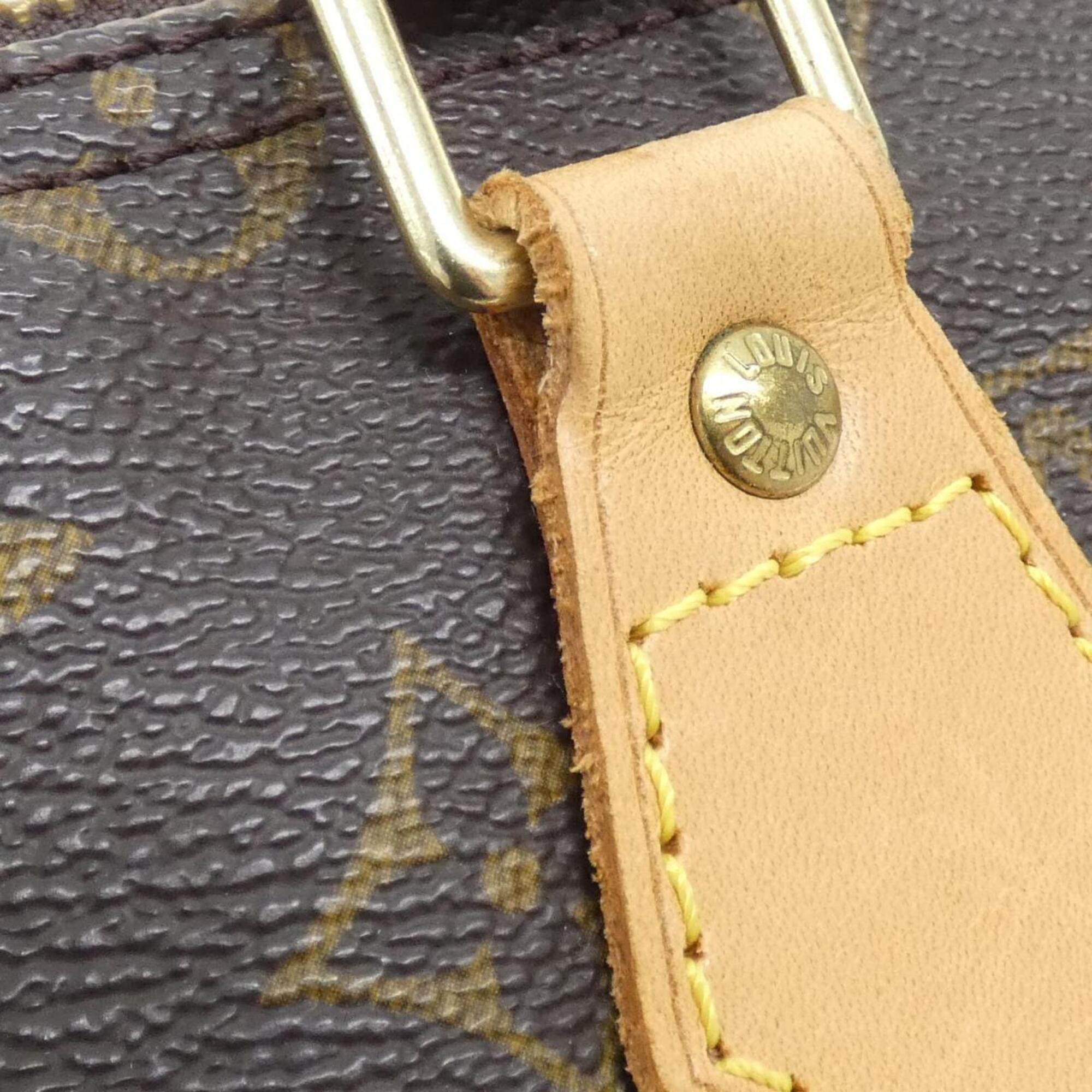 Louis Vuitton Marron Coated Canvas Boston Bag (Pre-Owned)
