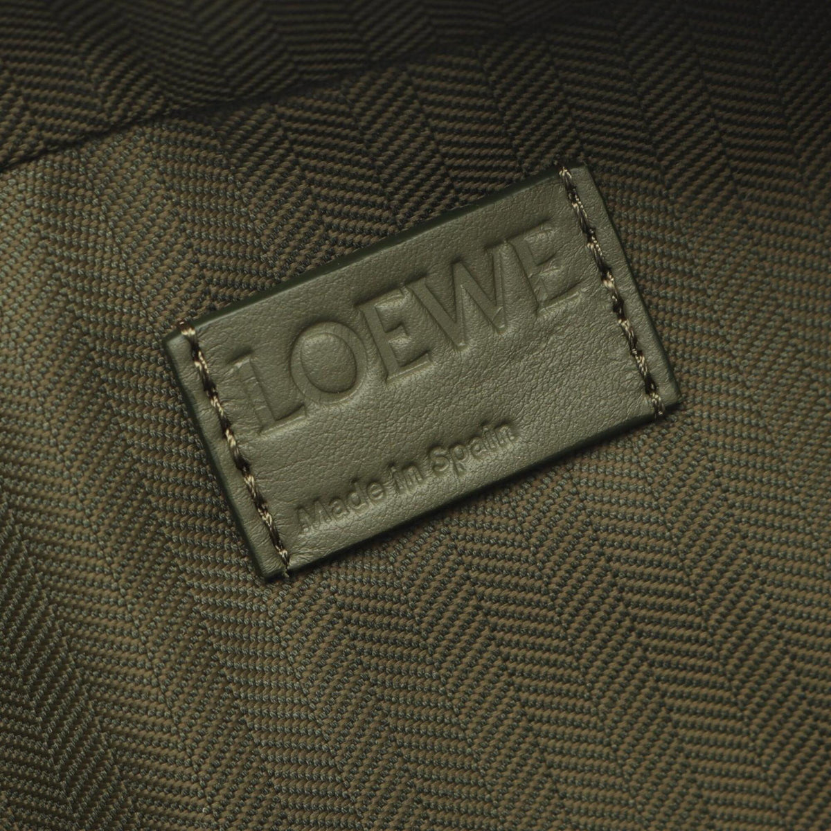 Loewe Khaki Leather Handbag Shoulder Bag (Pre-Owned)