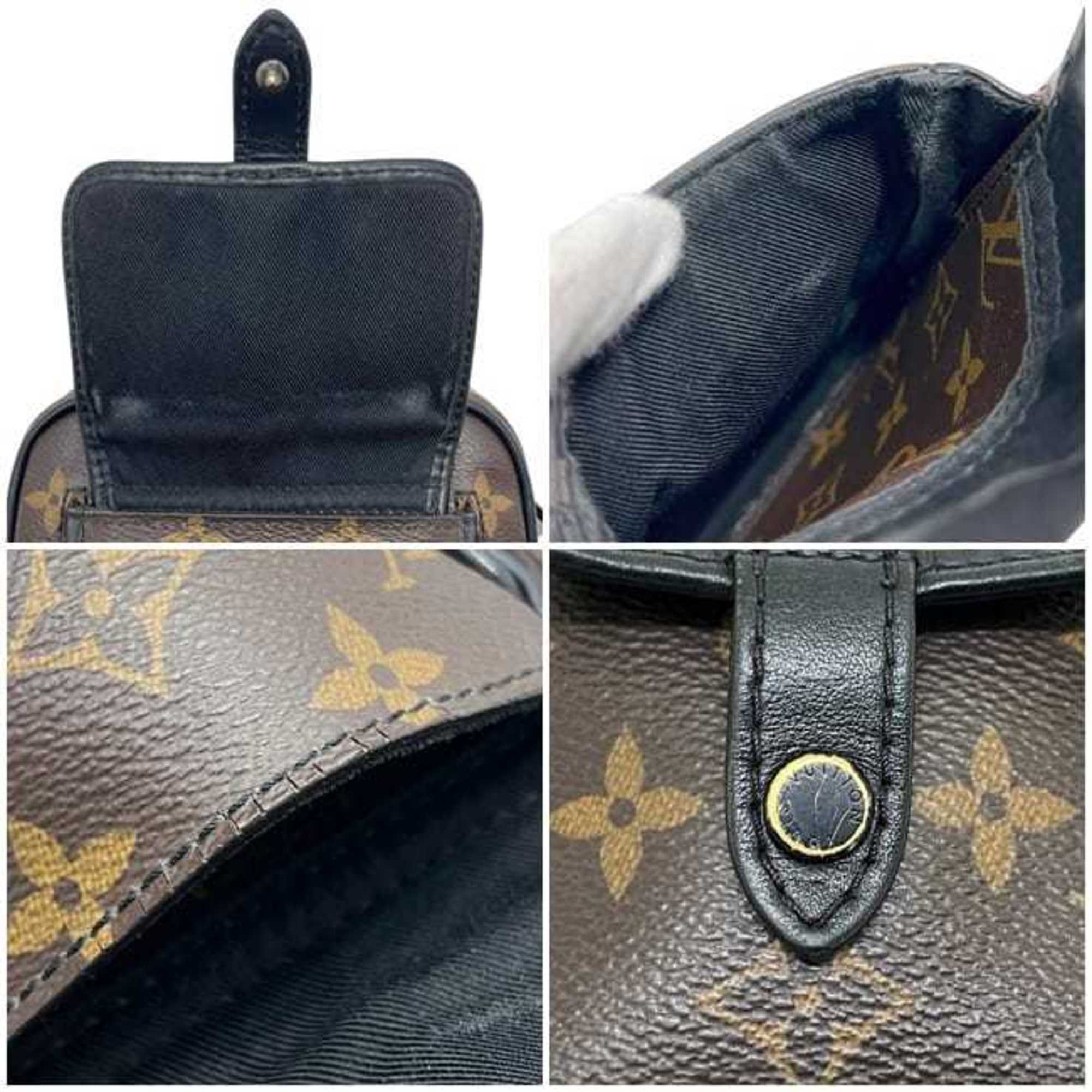 Louis Vuitton Black Brown Monogram Monogram Pochette Shoulder Bag (Pre-Owned)