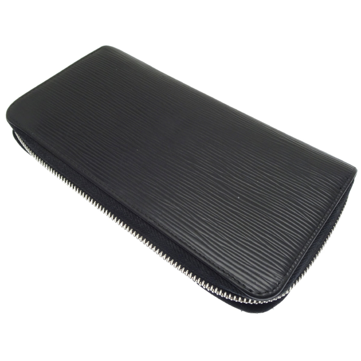 Louis Vuitton Black Noir Epi Leather Long Wallet (Bi-Fold) (Pre-Owned)