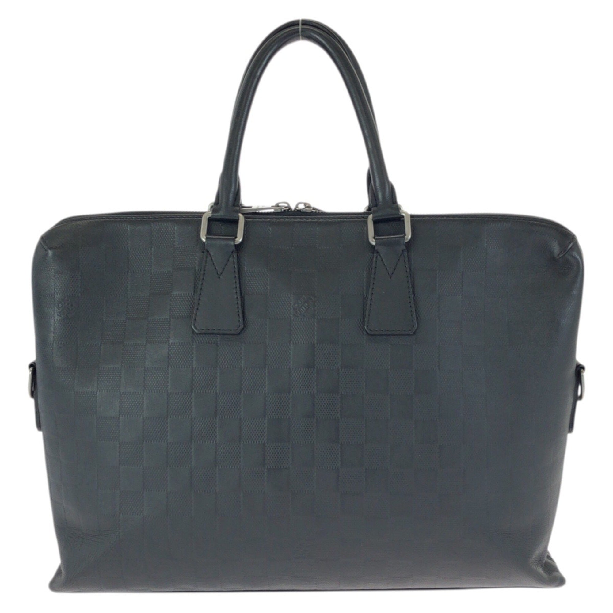 Louis Vuitton Black Leather Briefcase (Pre-Owned)