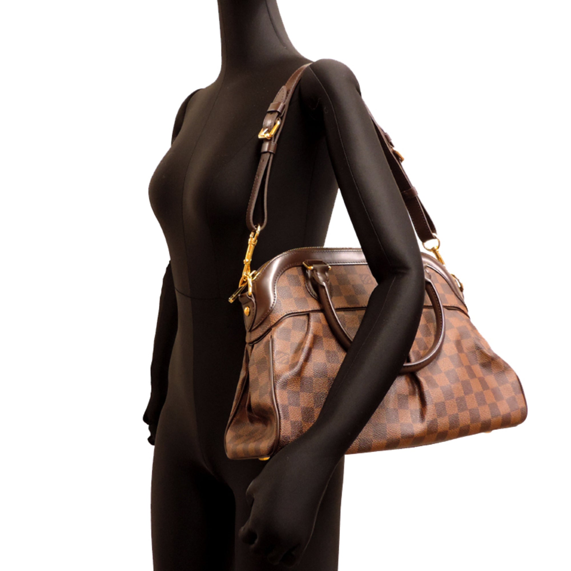 Louis Vuitton Brown Ebene Damier Canvas Handbag (Pre-Owned)