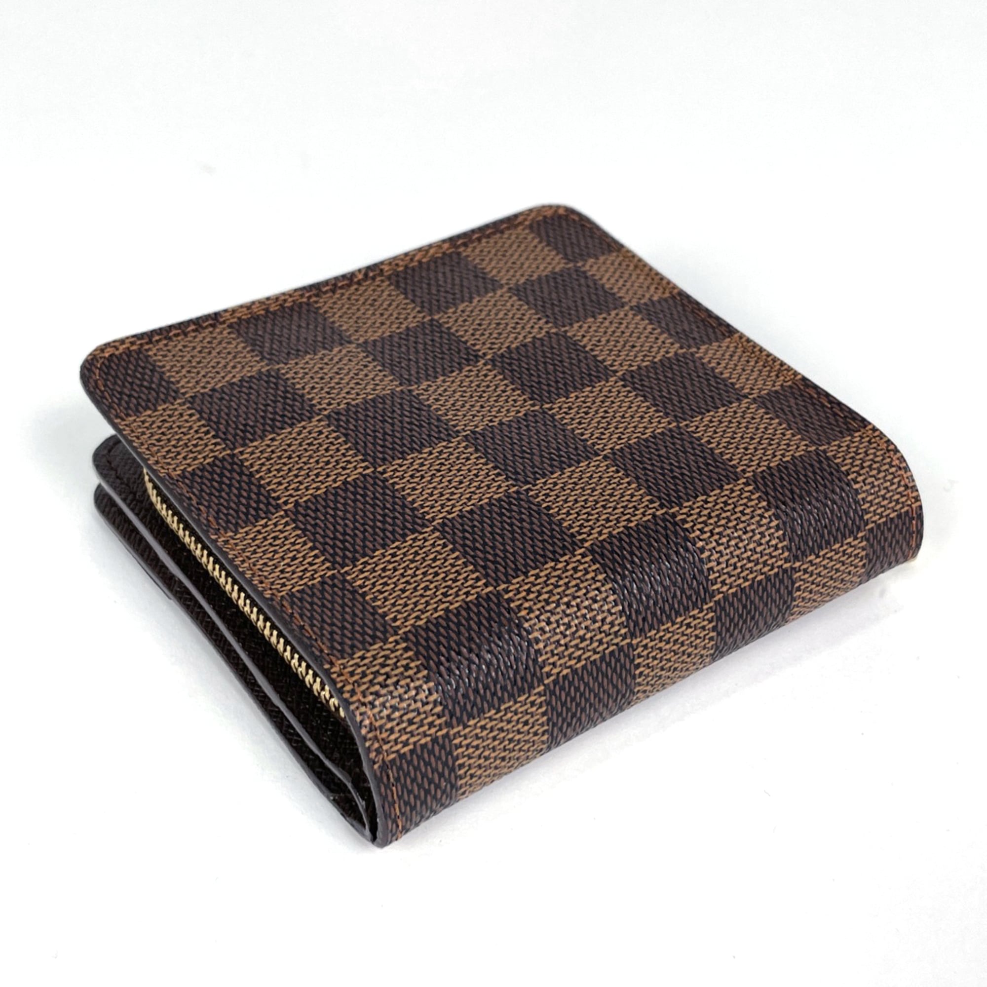 Louis Vuitton Brown Damier Canvas Wallet (Bi-Fold) (Pre-Owned)