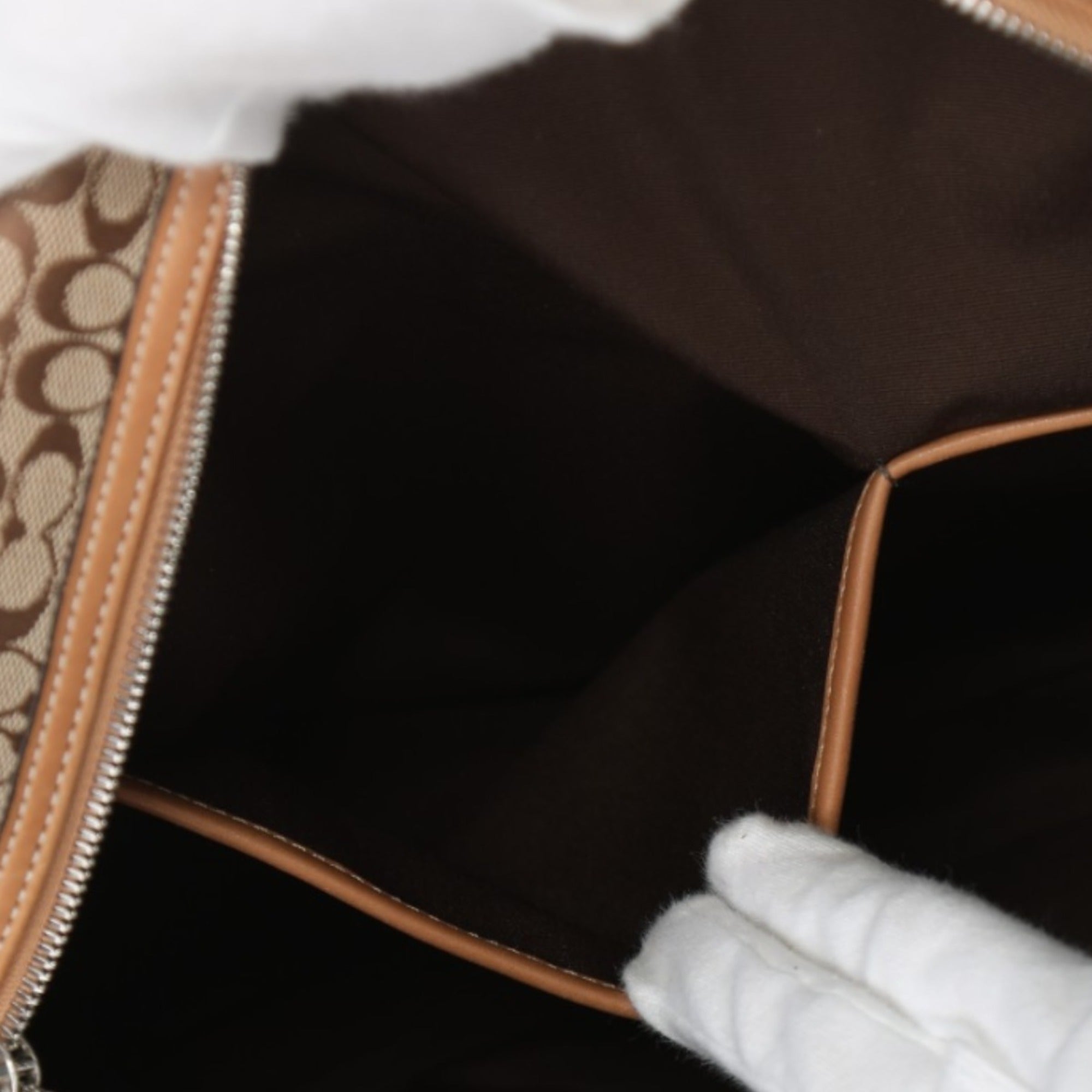 Coach Beige Canvas Briefcase (Pre-Owned)