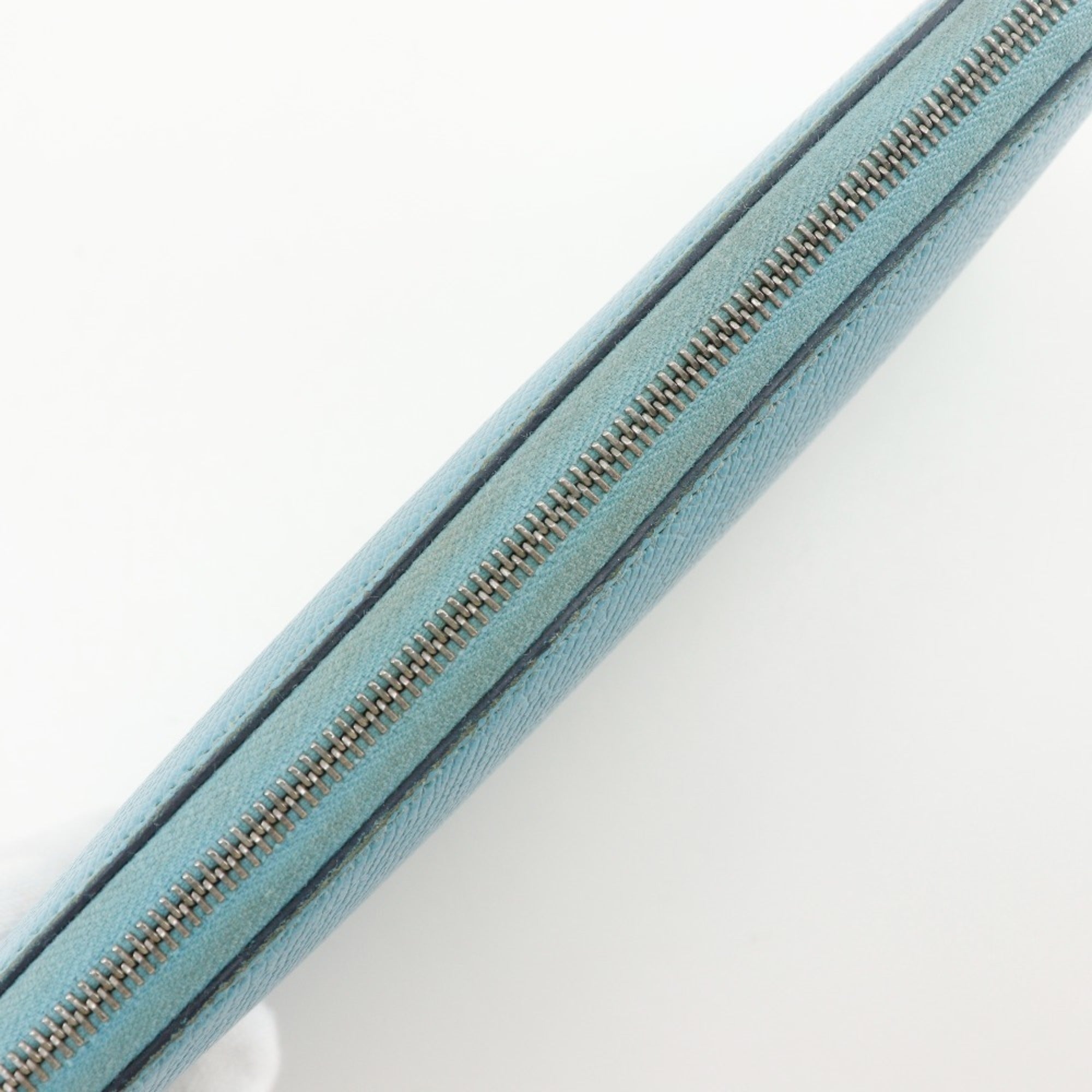 Hermes Light Blue Epsom Leather Long Wallet (Bi-Fold) (Pre-Owned)
