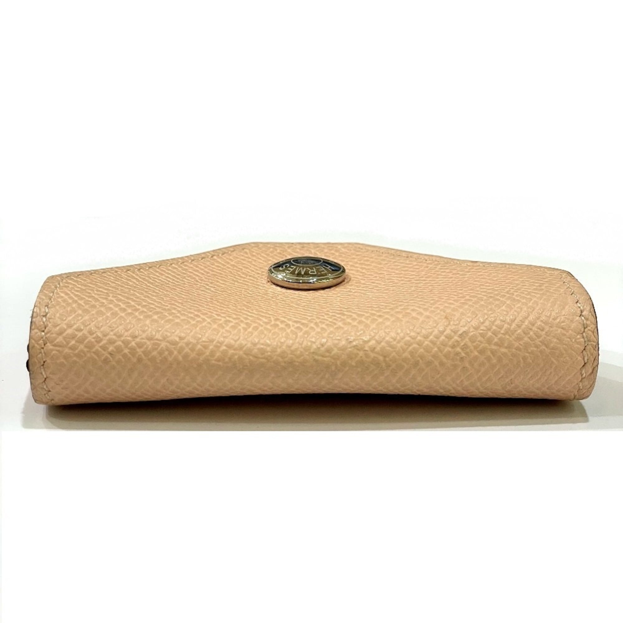 Hermes Le 24 Pink Rose Eglantine Epsom Leather Coin Purse/Coin Case (Pre-Owned)