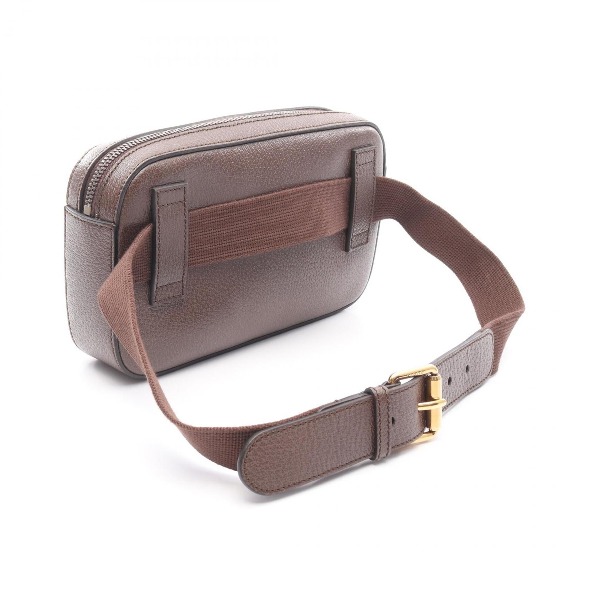 Gucci Brown Multi-Color Leather Fanny Pack (Pre-Owned)
