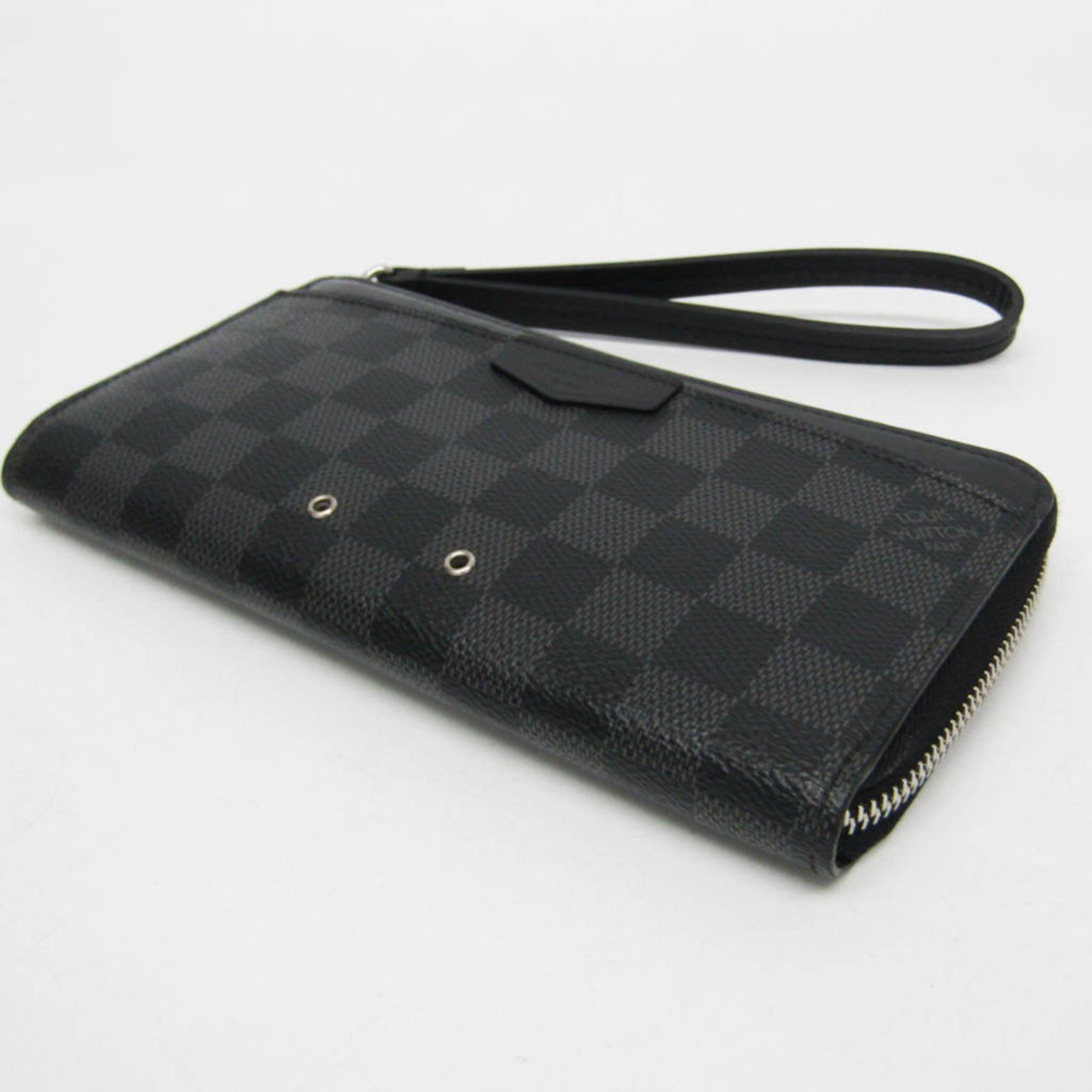 Louis Vuitton Damier Graphite Black Damier Graphite Long Wallet (Bi-Fold) (Pre-Owned)