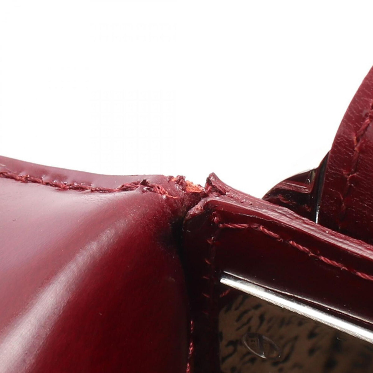 Cartier Panthère Bordeaux Leather Shoulder Bag (Pre-Owned)