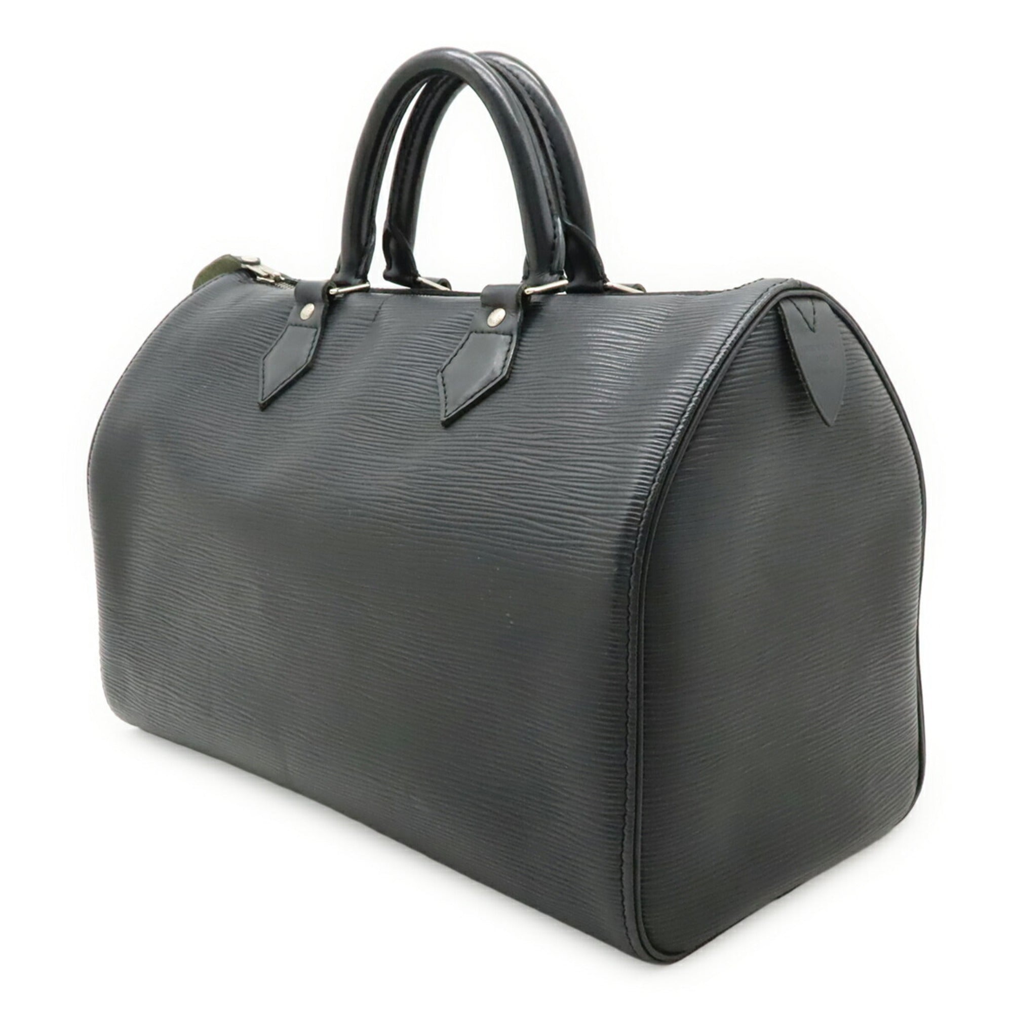 Louis Vuitton Noir Epi Leather Boston Bag Handbag (Pre-Owned)