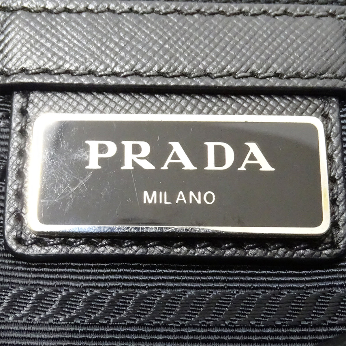 Prada Black Nylon Handbag Shoulder Bag (Pre-Owned)