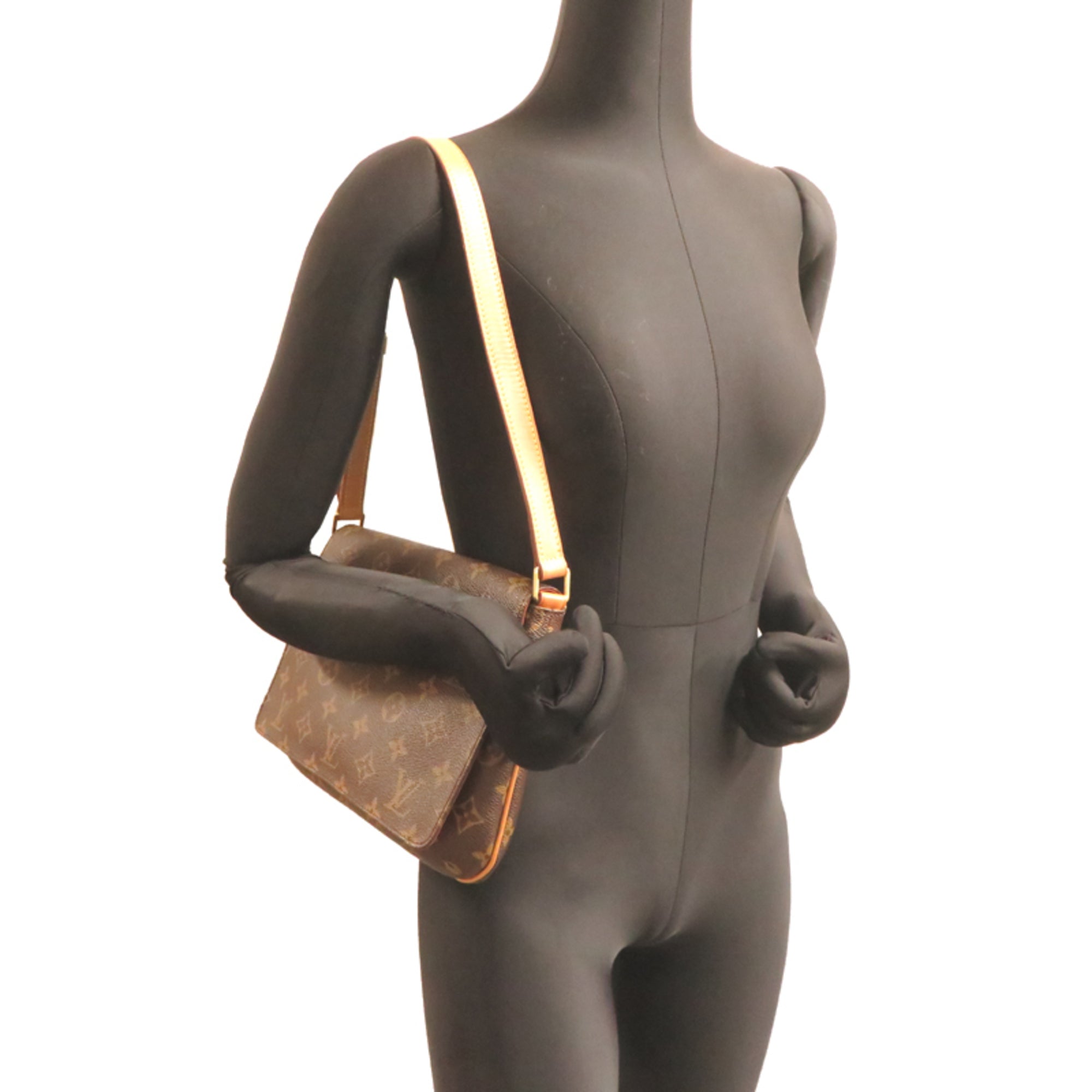 Louis Vuitton Brown Monogram Shoulder Bag (Pre-Owned)