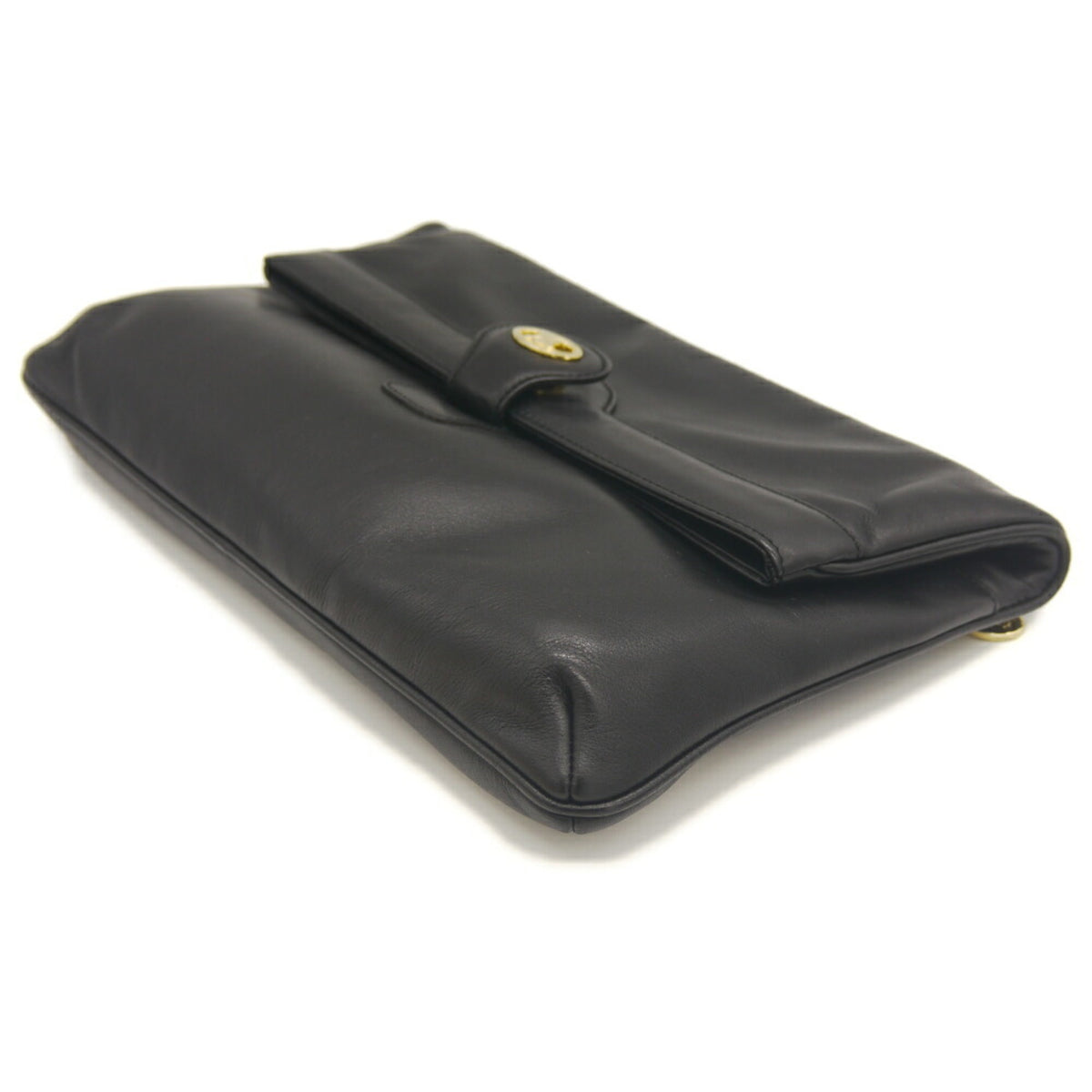 Celine Black Leather Clutch Bag (Pre-Owned)