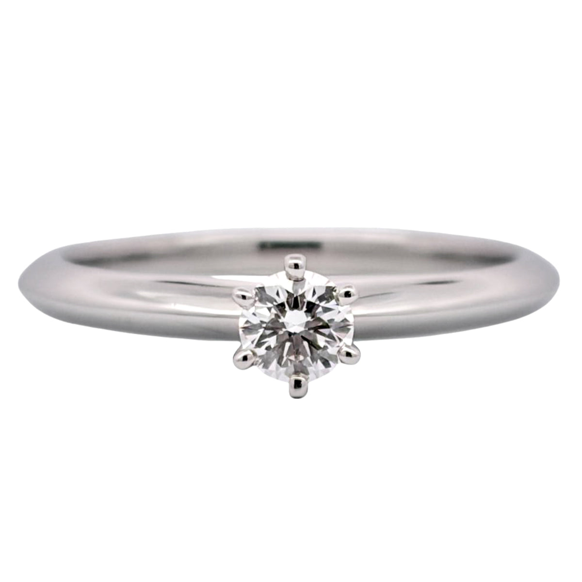 Tiffany Platinum Platinum 950 Band Ring (Pre-Owned)