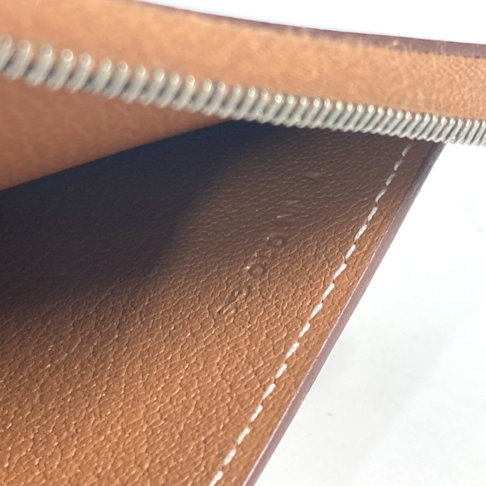 Hermes Brown Evercalf Leather Wallet (Bi-Fold) (Pre-Owned)