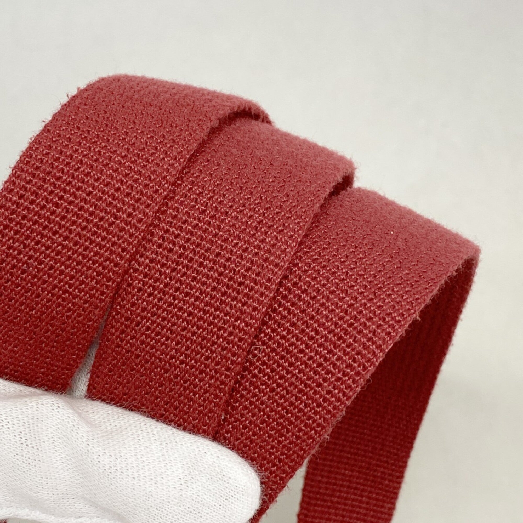 Hermes Red Color Toile Officier Handbag (Pre-Owned)