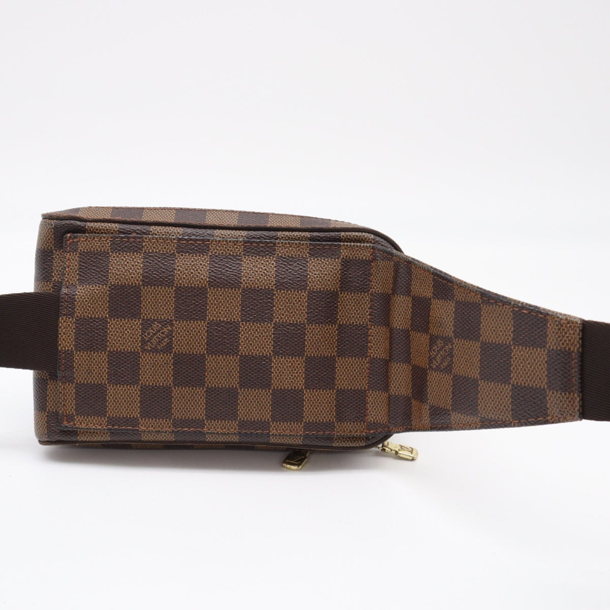 Louis Vuitton Beige Brown Damier Canvas Galle Coated Canvas Leather Shoulder Bag (Pre-Owned)