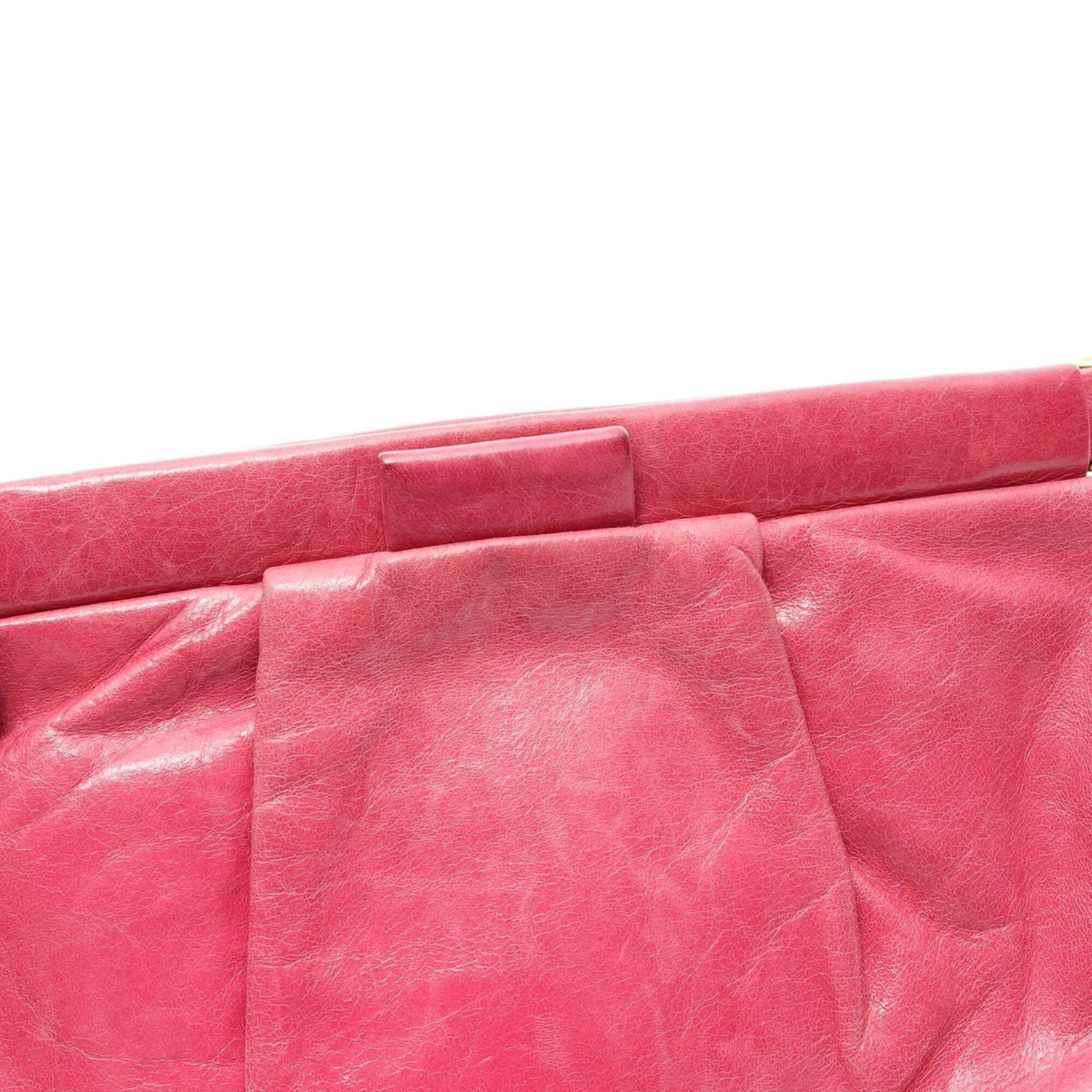 Miu Miu Pink Leather Clutch Bag Handbag (Pre-Owned)