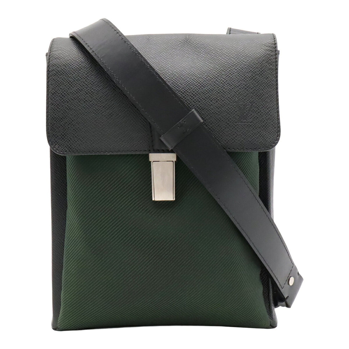 Louis Vuitton Ardoise Taiga Leather Canvas Leather Shoulder Bag (Pre-Owned)