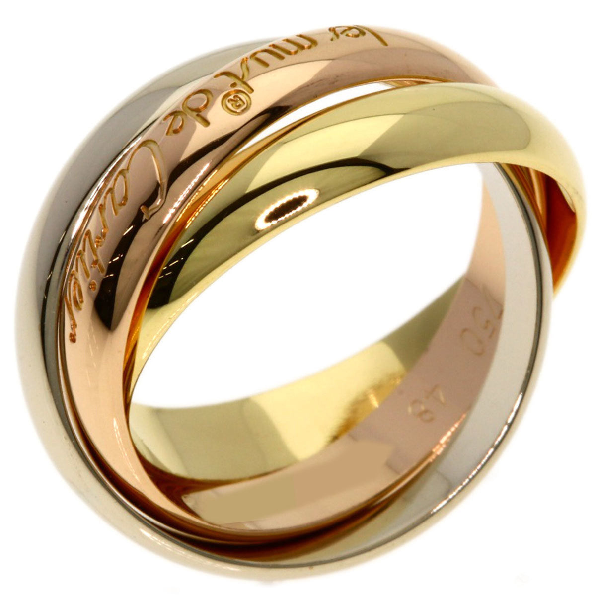 Cartier Trinity Yellow Gold (18K) Pink Gold (18K) White Gold (18K) Band Ring (Pre-Owned)