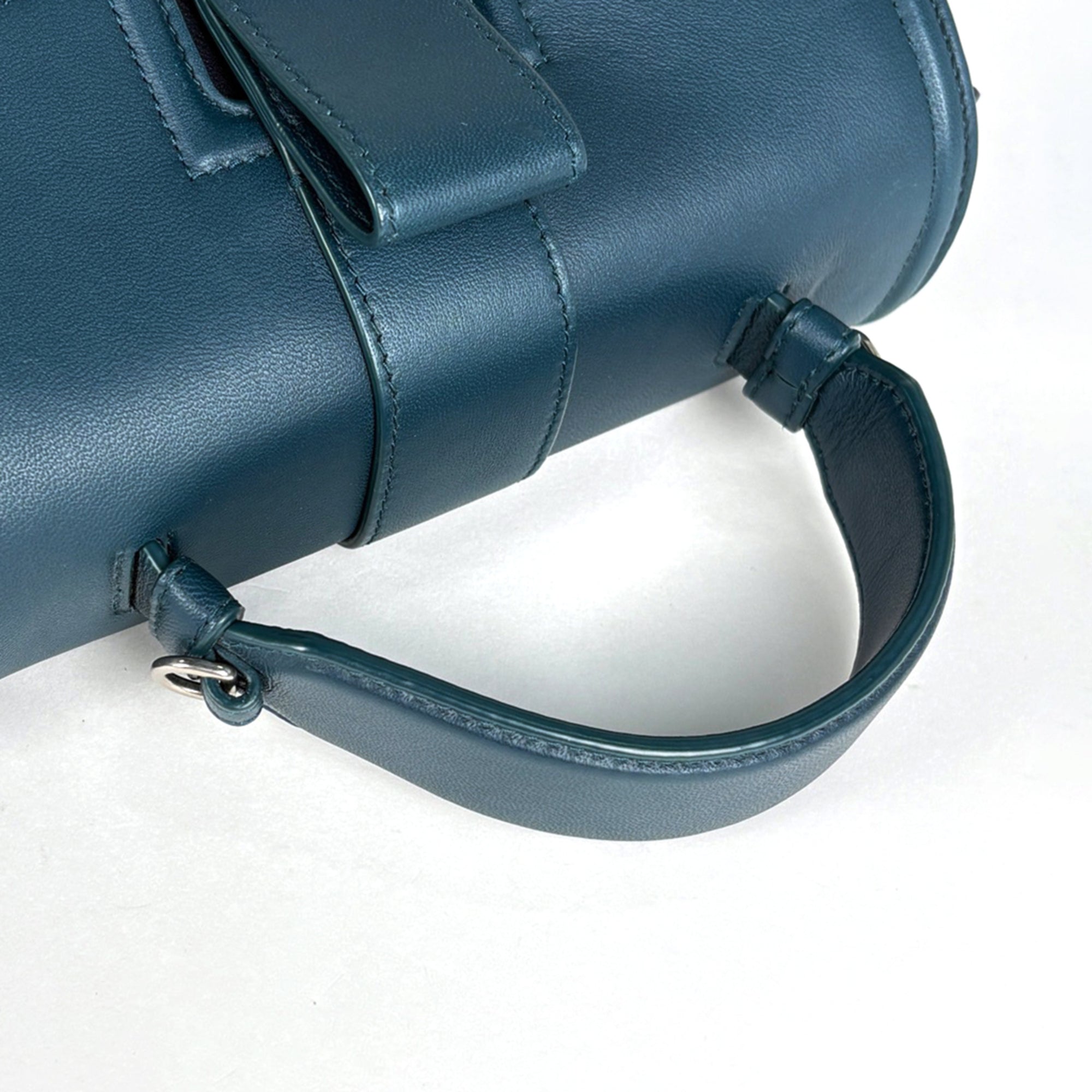Bottega Veneta Black Blue Green Intrecciato Shoulder Bag (Pre-Owned)