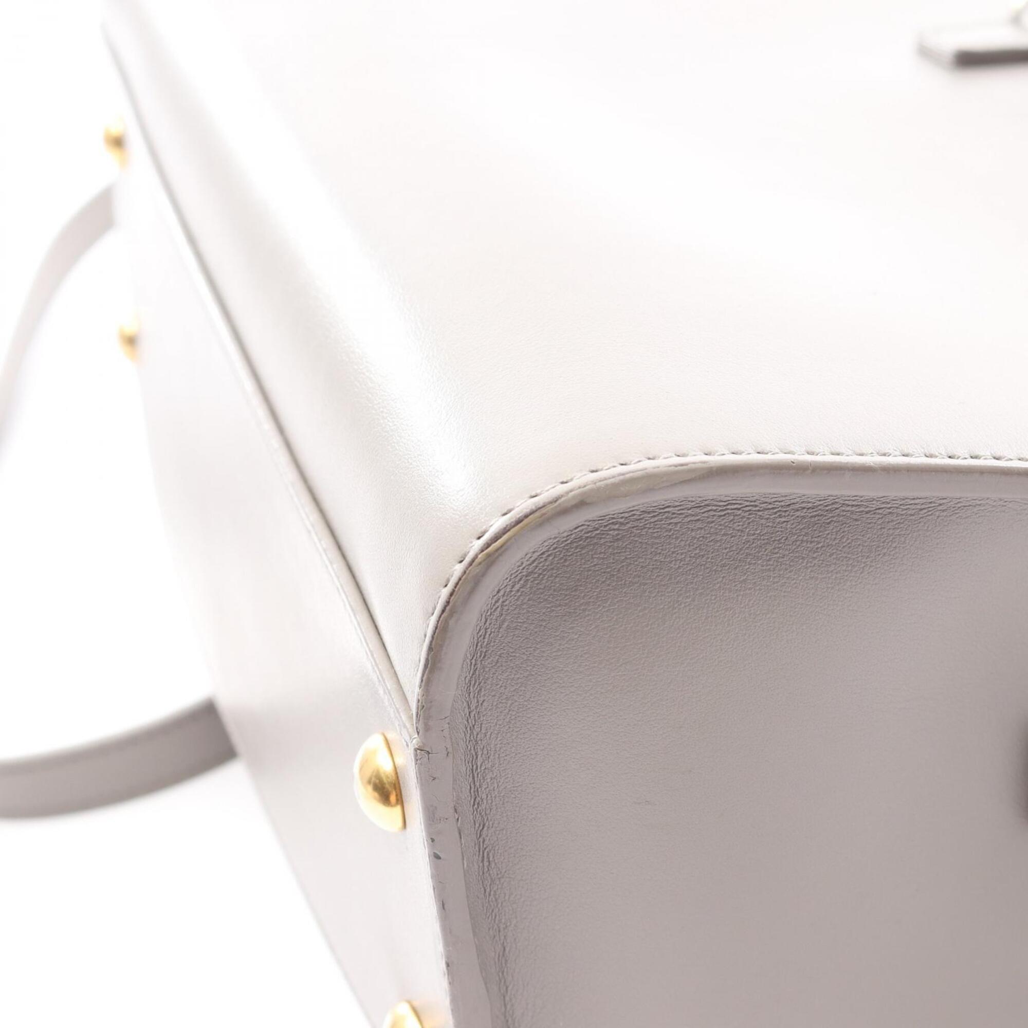 Yves Saint Laurent Gray Leather Handbag (Pre-Owned)