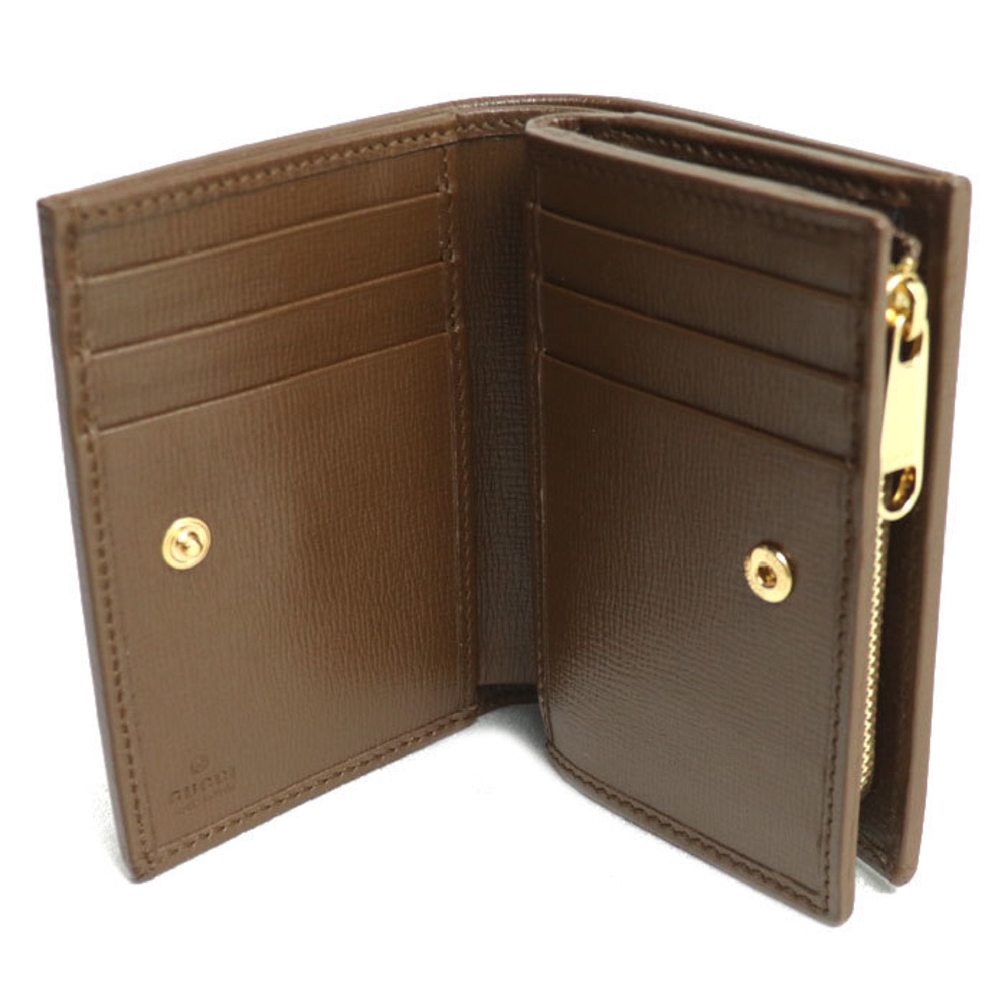 Gucci Beige Gg Supreme Leather Wallet (Bi-Fold) (Pre-Owned)