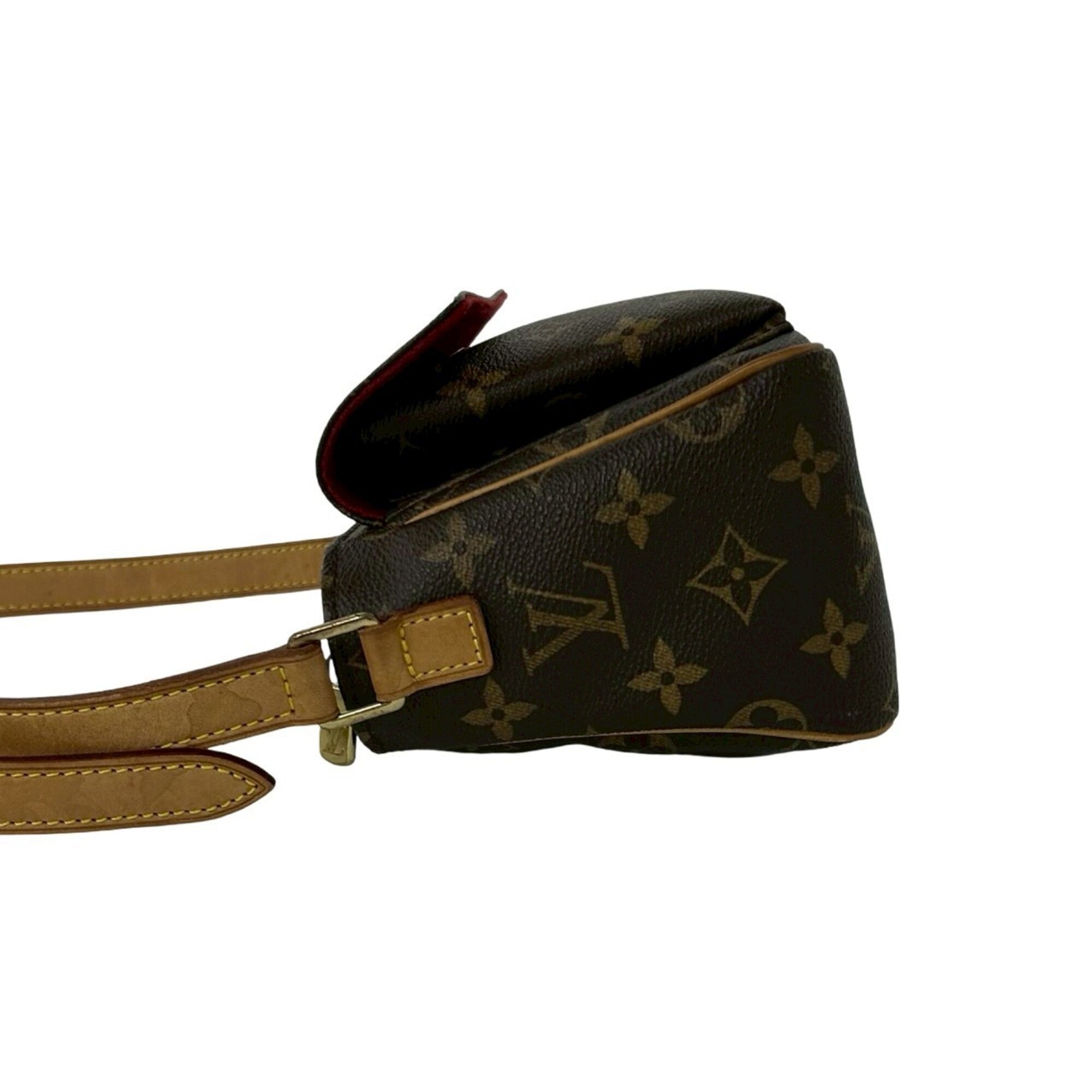 Louis Vuitton Brown Pvc Leather Pochette Shoulder Bag (Pre-Owned)