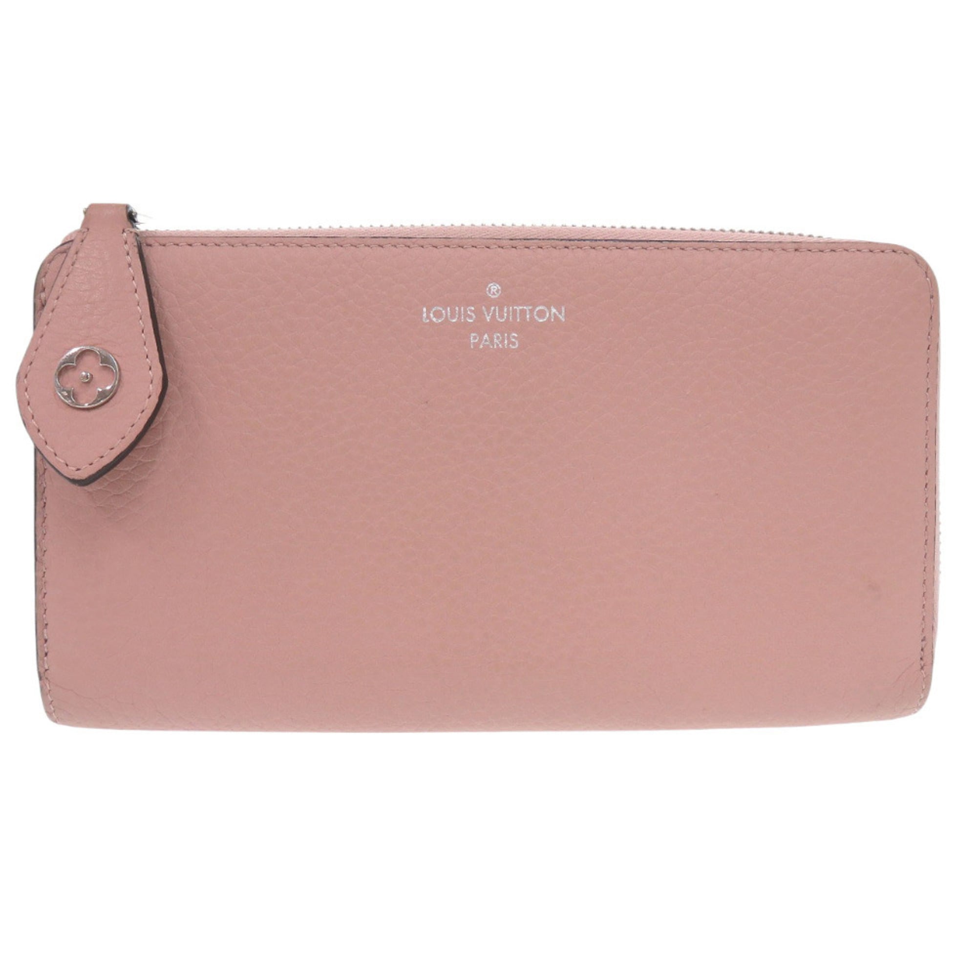 Louis Vuitton Magnolia Pink Leather Long Wallet (Bi-Fold) (Pre-Owned)