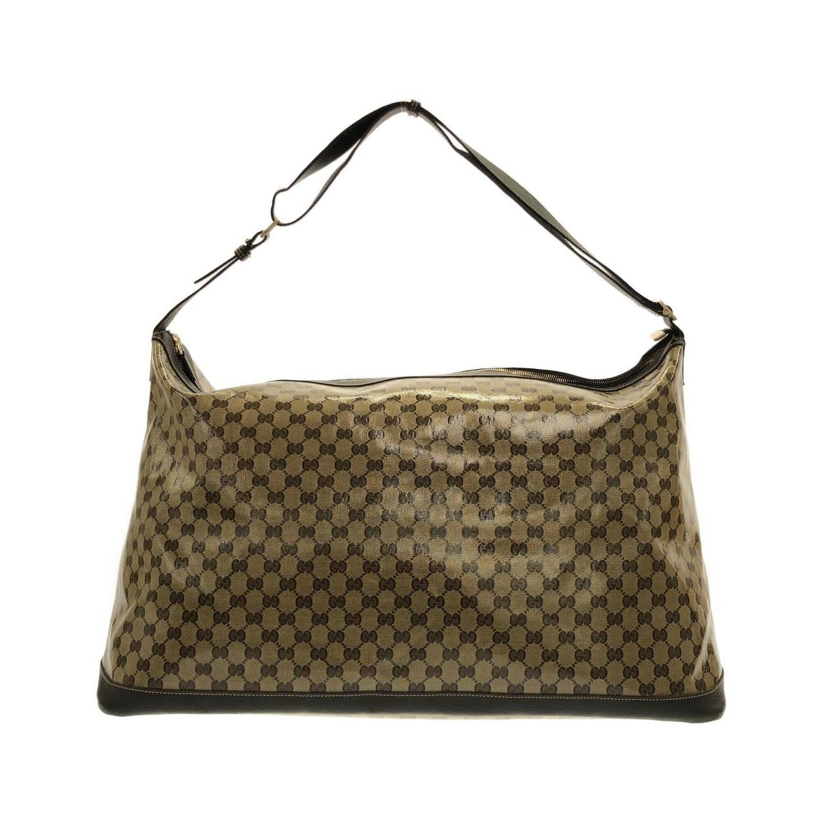 Gucci Beige Brown Gg Crystal Shoulder Bag (Pre-Owned)