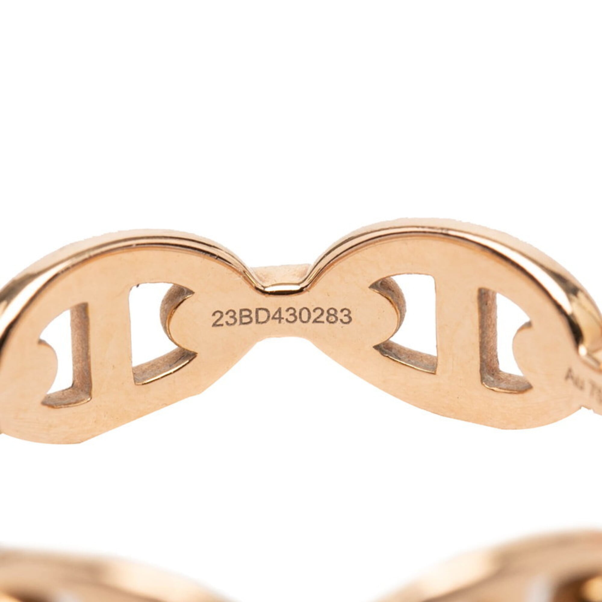 Hermes Pink Gold (18K) Band Ring (Pre-Owned)