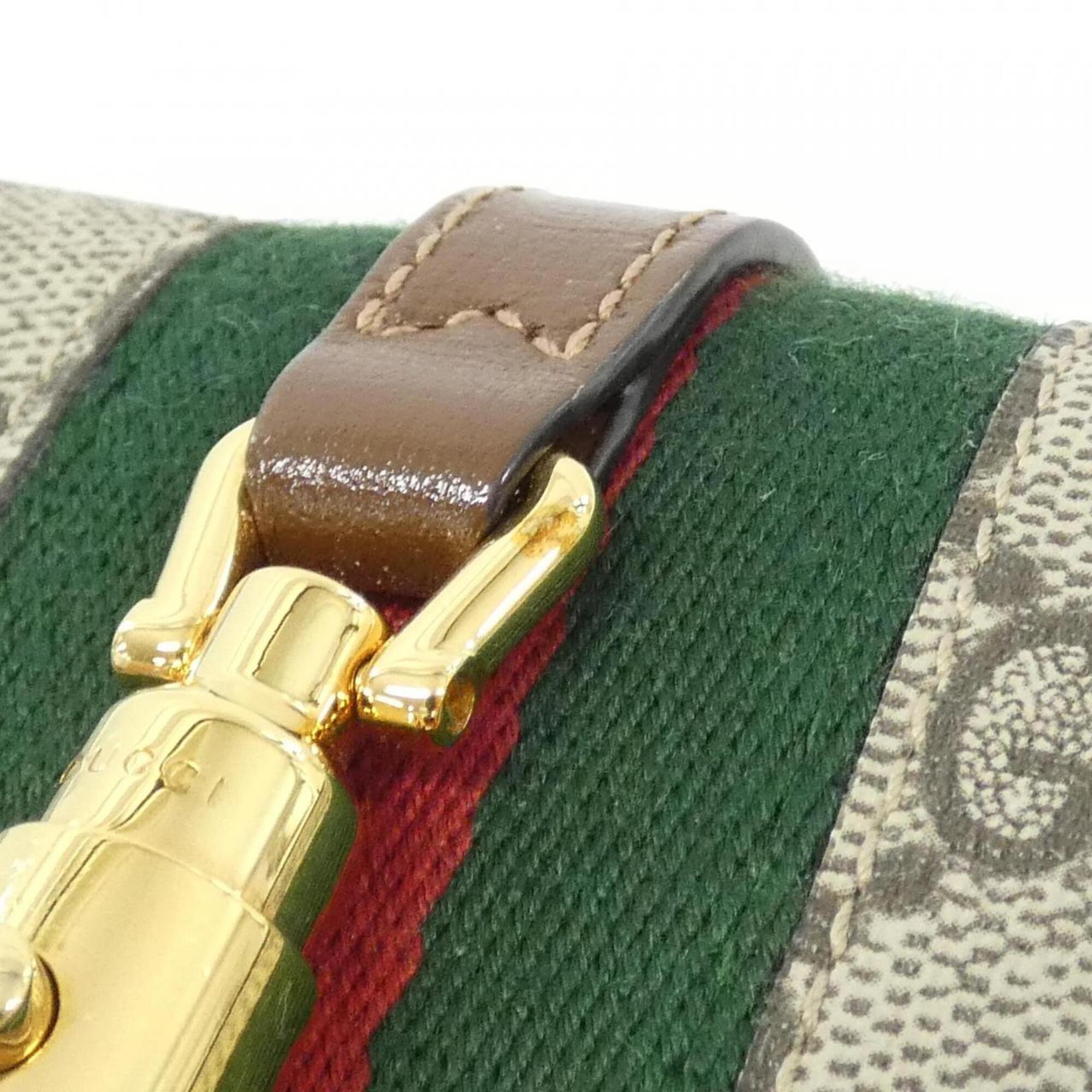 Gucci Beige Brown Gg Supreme Leather Wallet (Bi-Fold) (Pre-Owned)