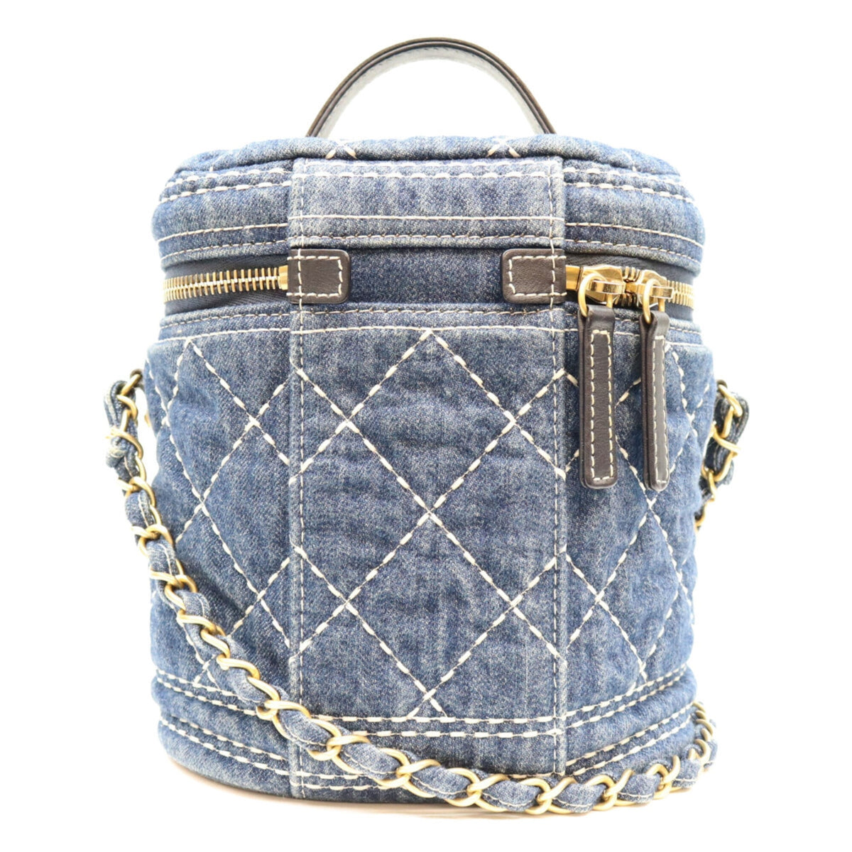 Chanel Gold Denim Shoulder Bag (Pre-Owned)