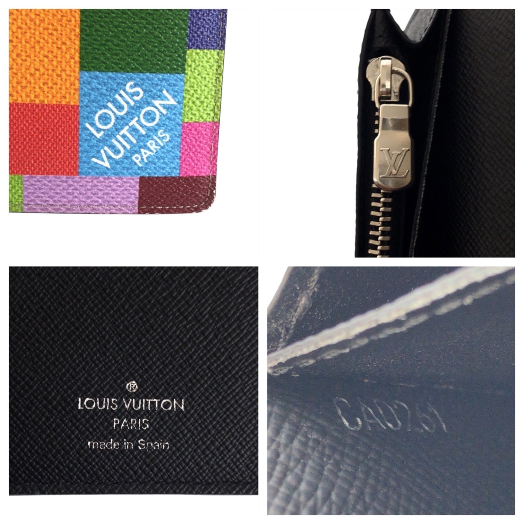 Louis Vuitton Damier Graphite Multi-Color Pvc Long Wallet (Bi-Fold) (Pre-Owned)
