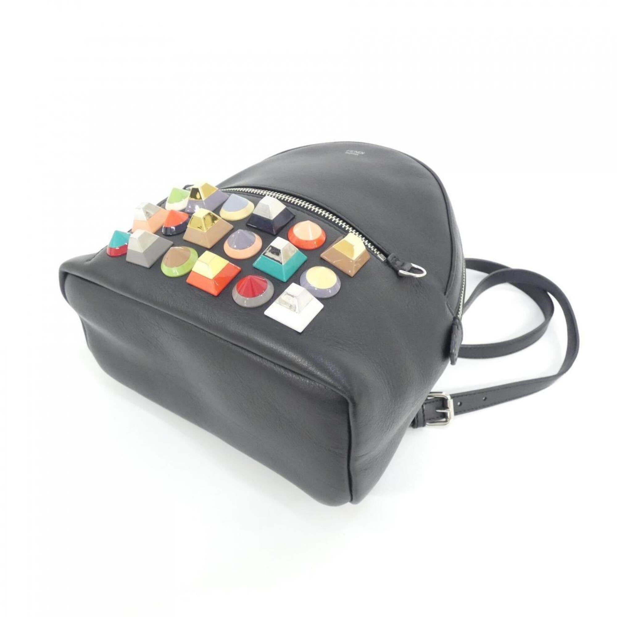 Fendi Multi-Color Leather Backpack (Pre-Owned)