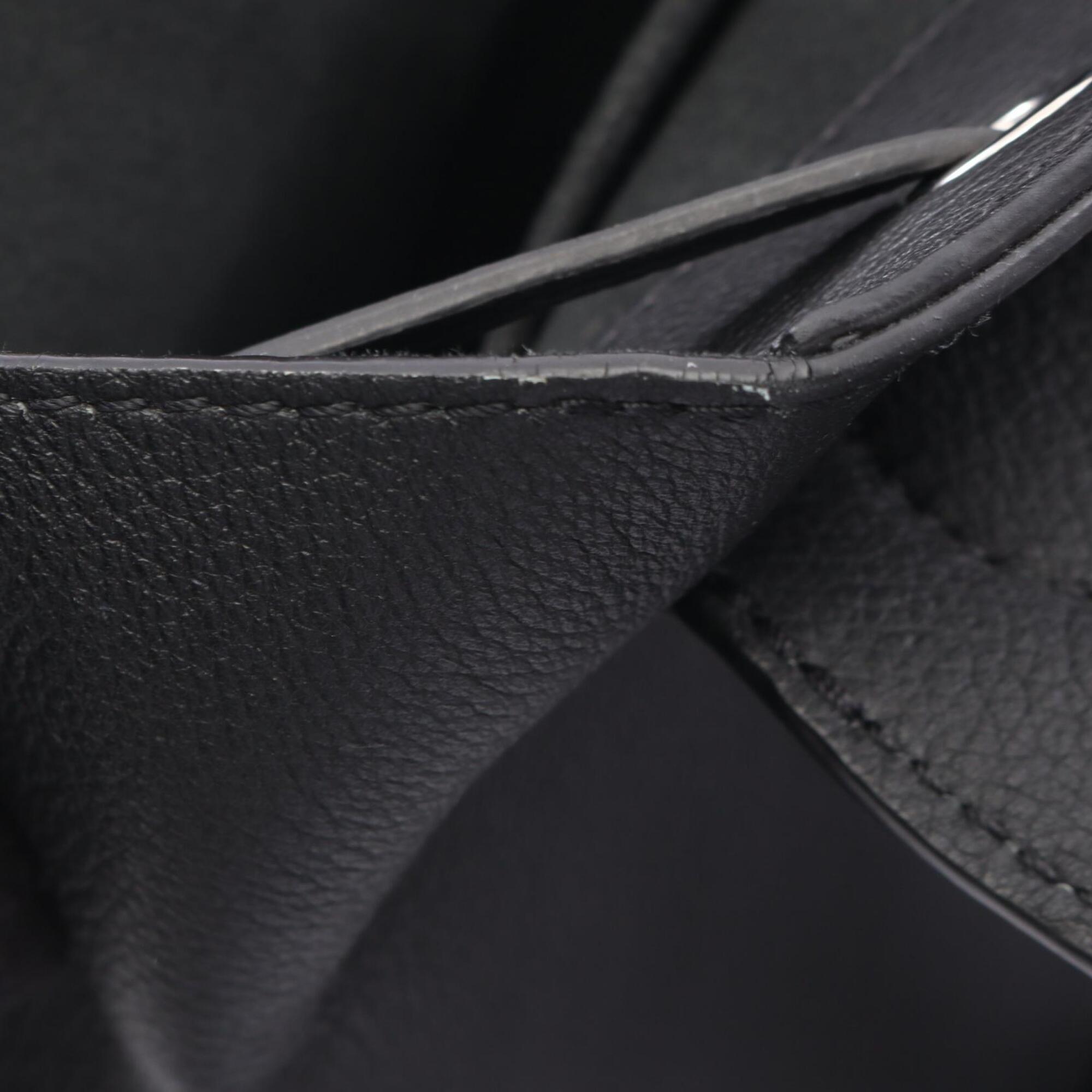 Louis Vuitton Black Noir Leather Backpack Handbag (Pre-Owned)
