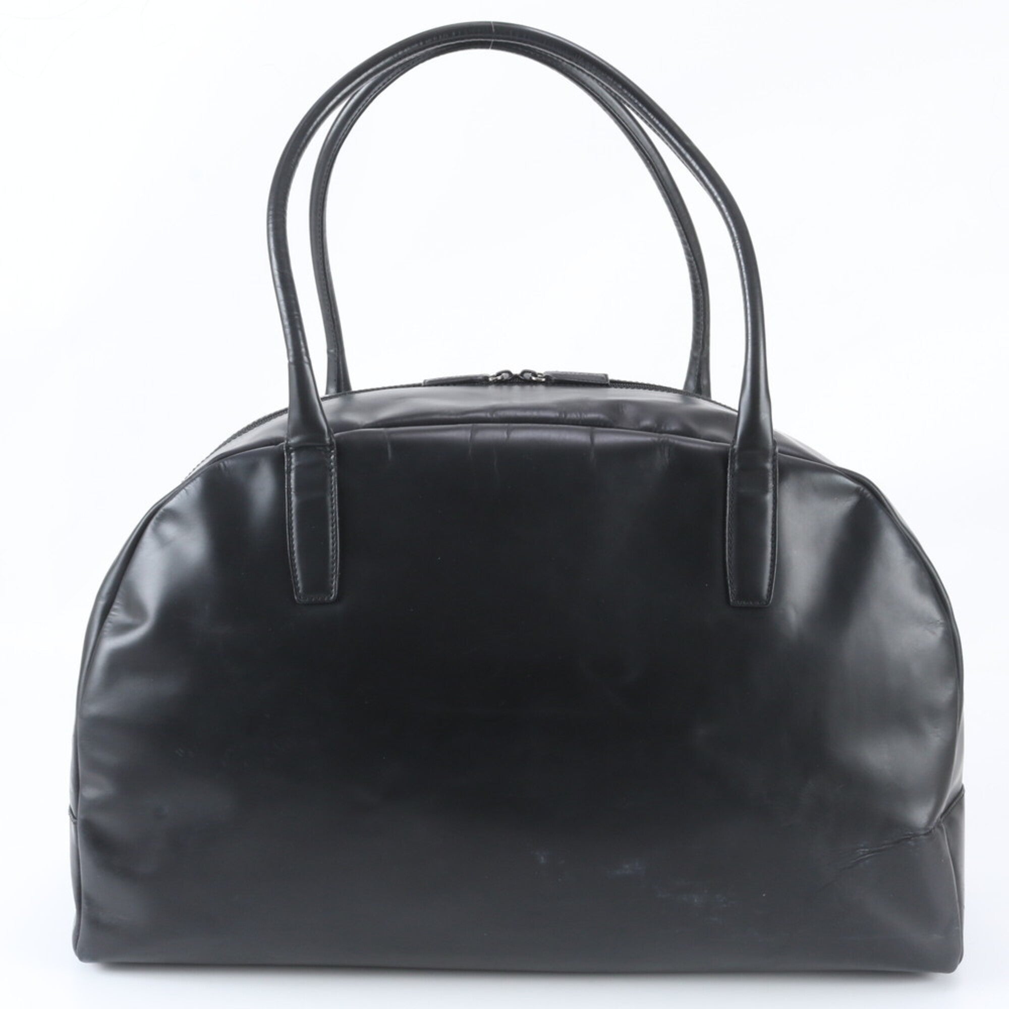 Gucci Black Leather Boston Bag Tote Bag (Pre-Owned)