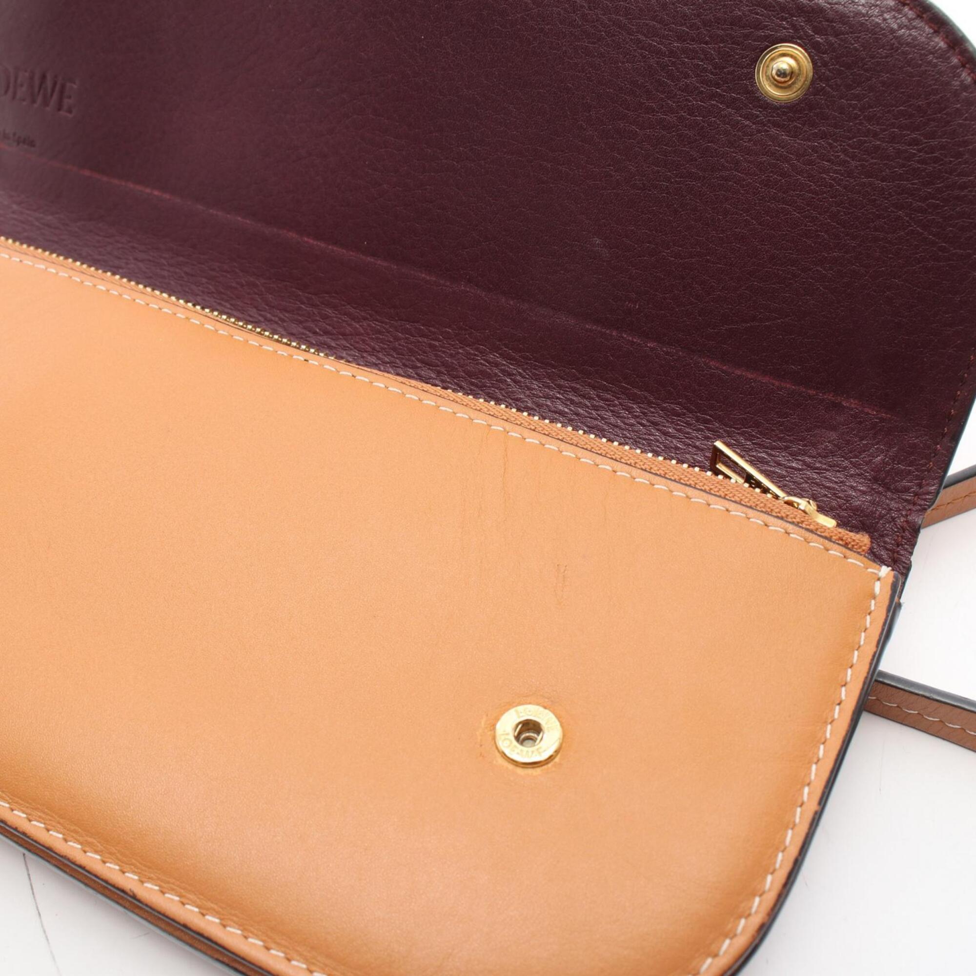 Loewe Brown Leather Handbag Shoulder Bag (Pre-Owned)