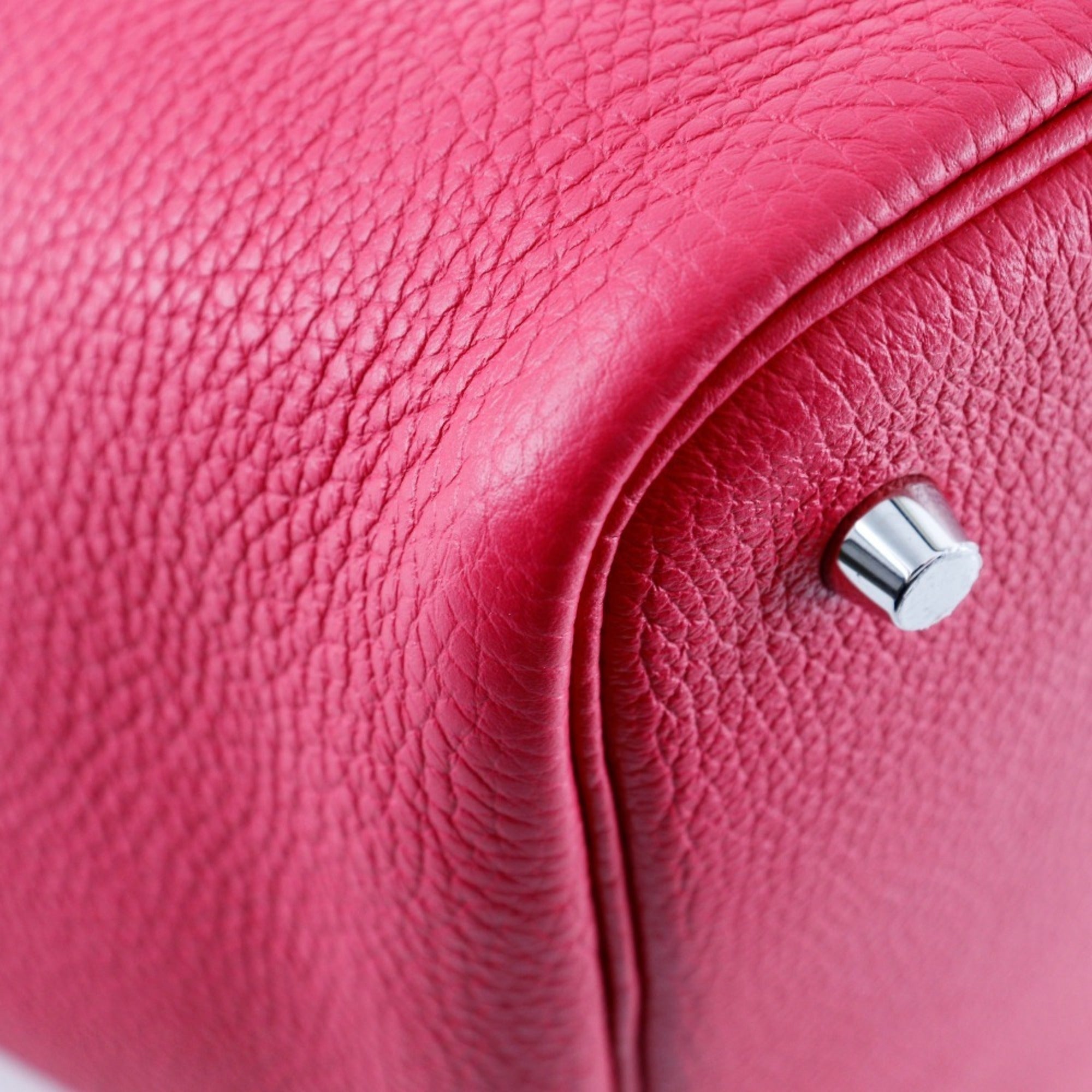 Hermes Pink Togo Leather Handbag (Pre-Owned)