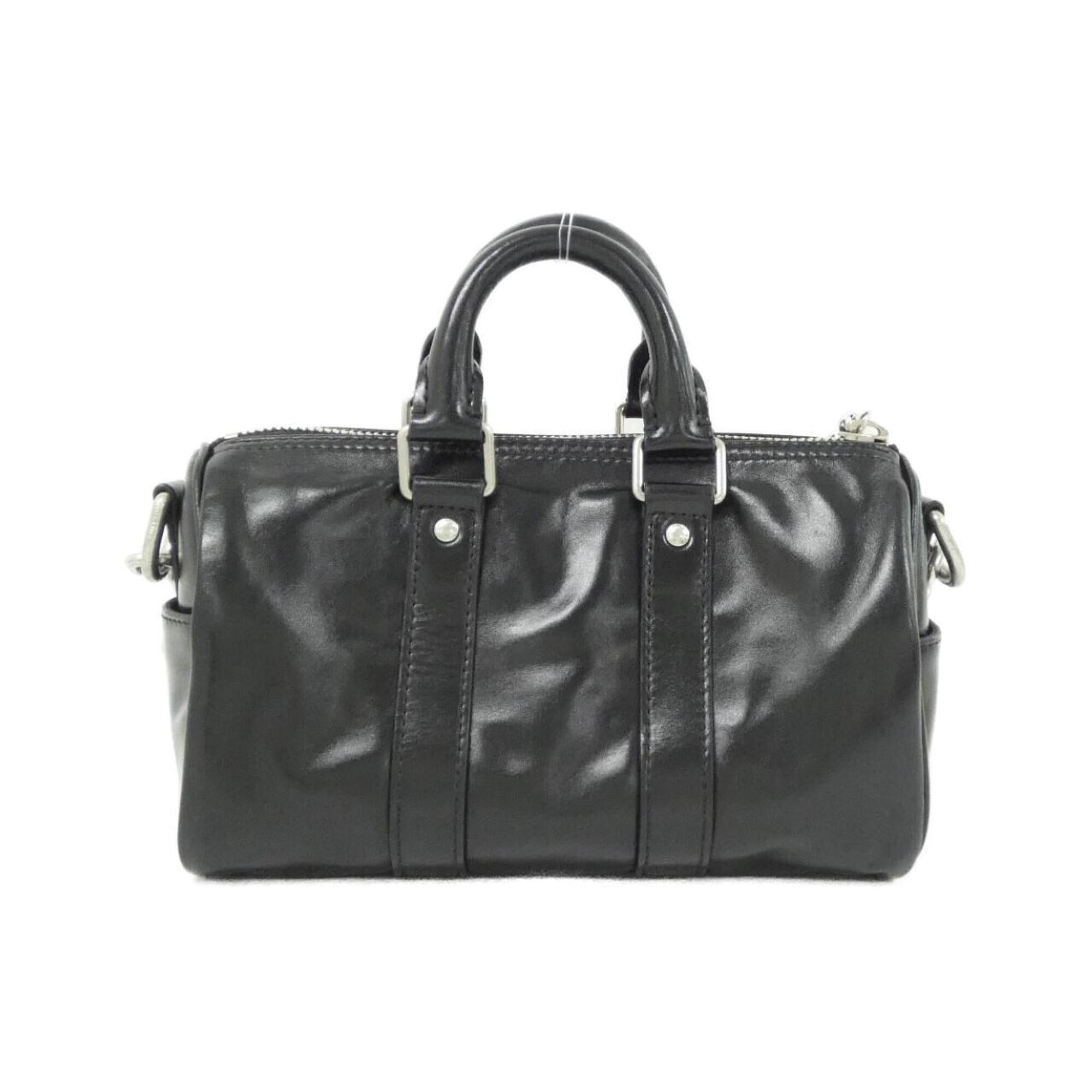 Louis Vuitton Black Leather Boston Bag (Pre-Owned)