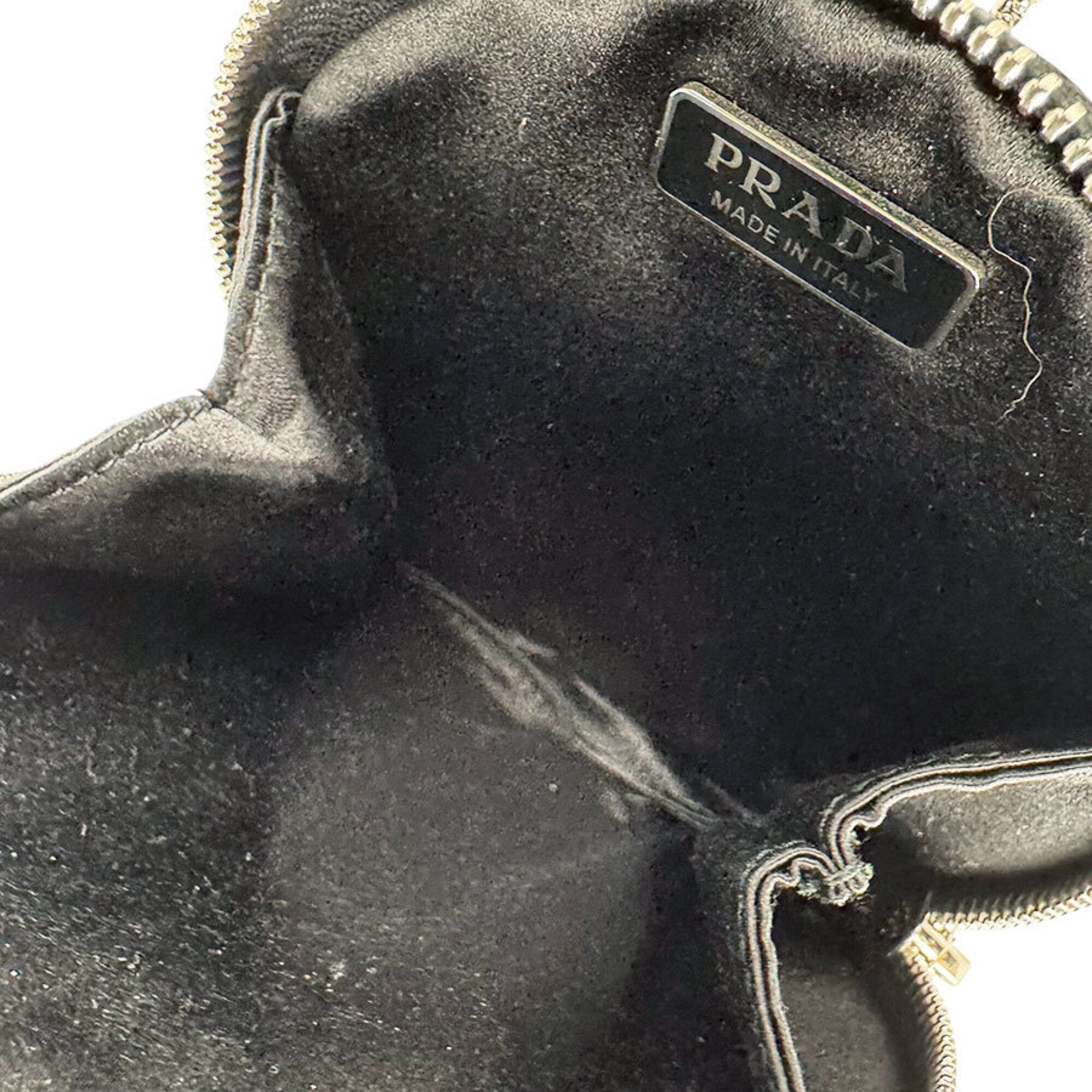 Prada Black Satin Rhinestone Shoulder Bag (Pre-Owned)