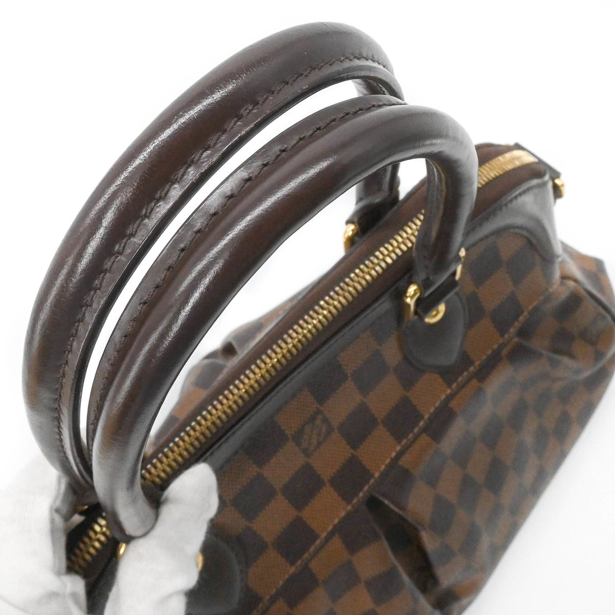 Louis Vuitton Brown Damier Canvas Handbag Shoulder Bag (Pre-Owned)