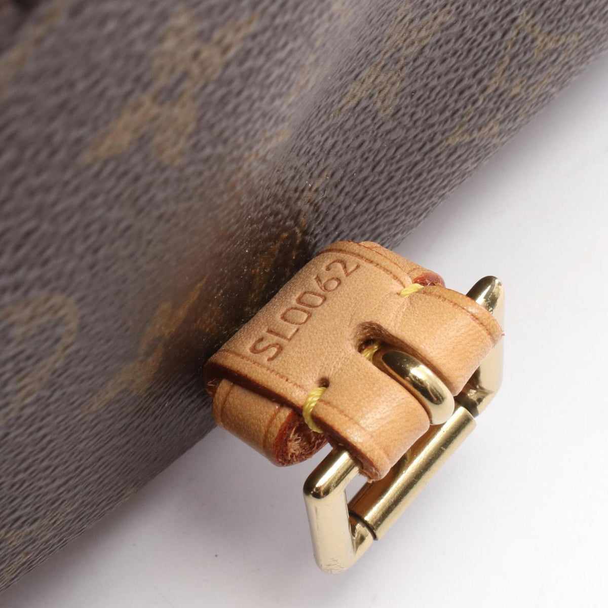 Louis Vuitton Brown Monogram Coated Canvas Leather Handbag Shoulder Bag (Pre-Owned)