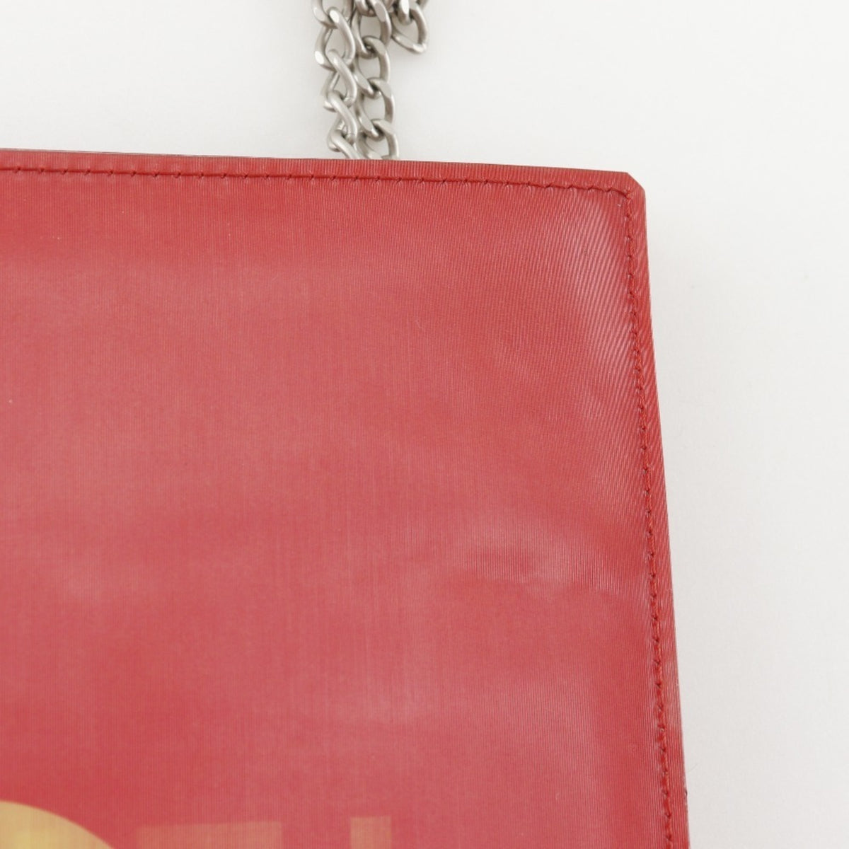 Chanel Red Color Vinyl Shoulder Bag (Pre-Owned)