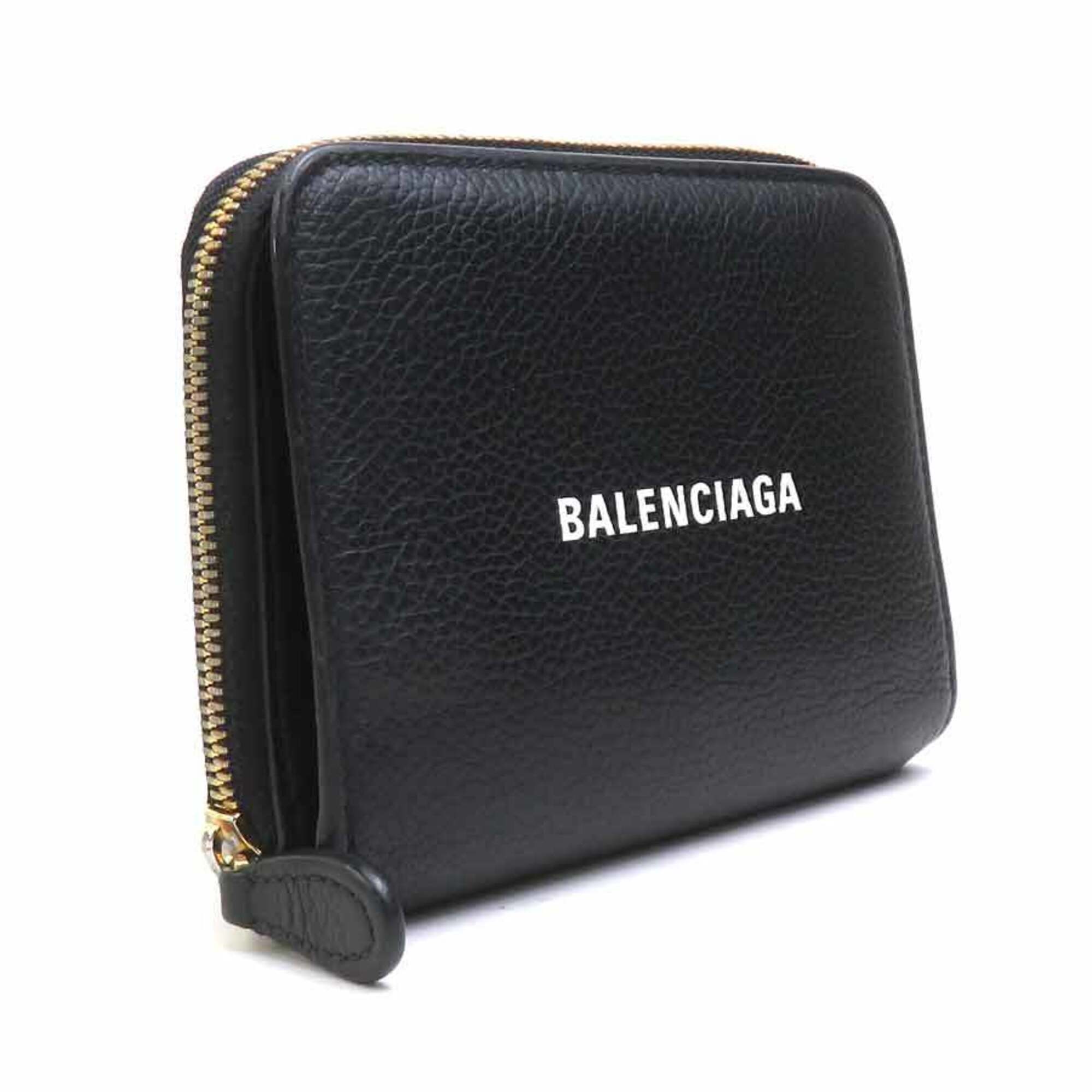 Balenciaga Black Leather Wallet (Bi-Fold) (Pre-Owned)