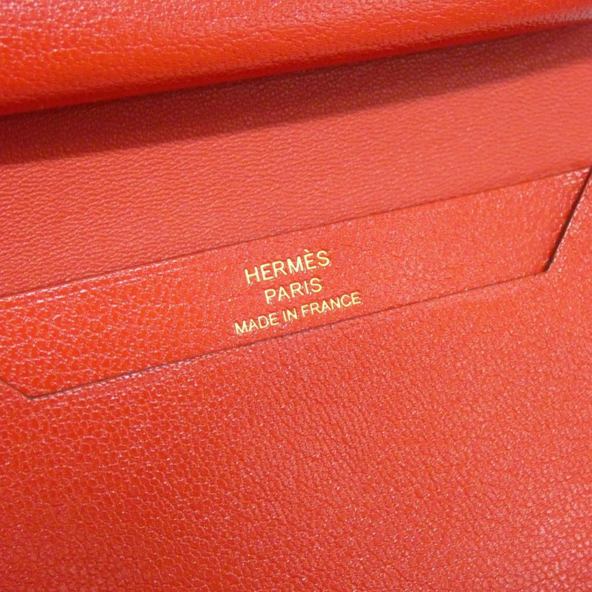 Hermes Red Color Wallet (Bi-Fold) (Pre-Owned)
